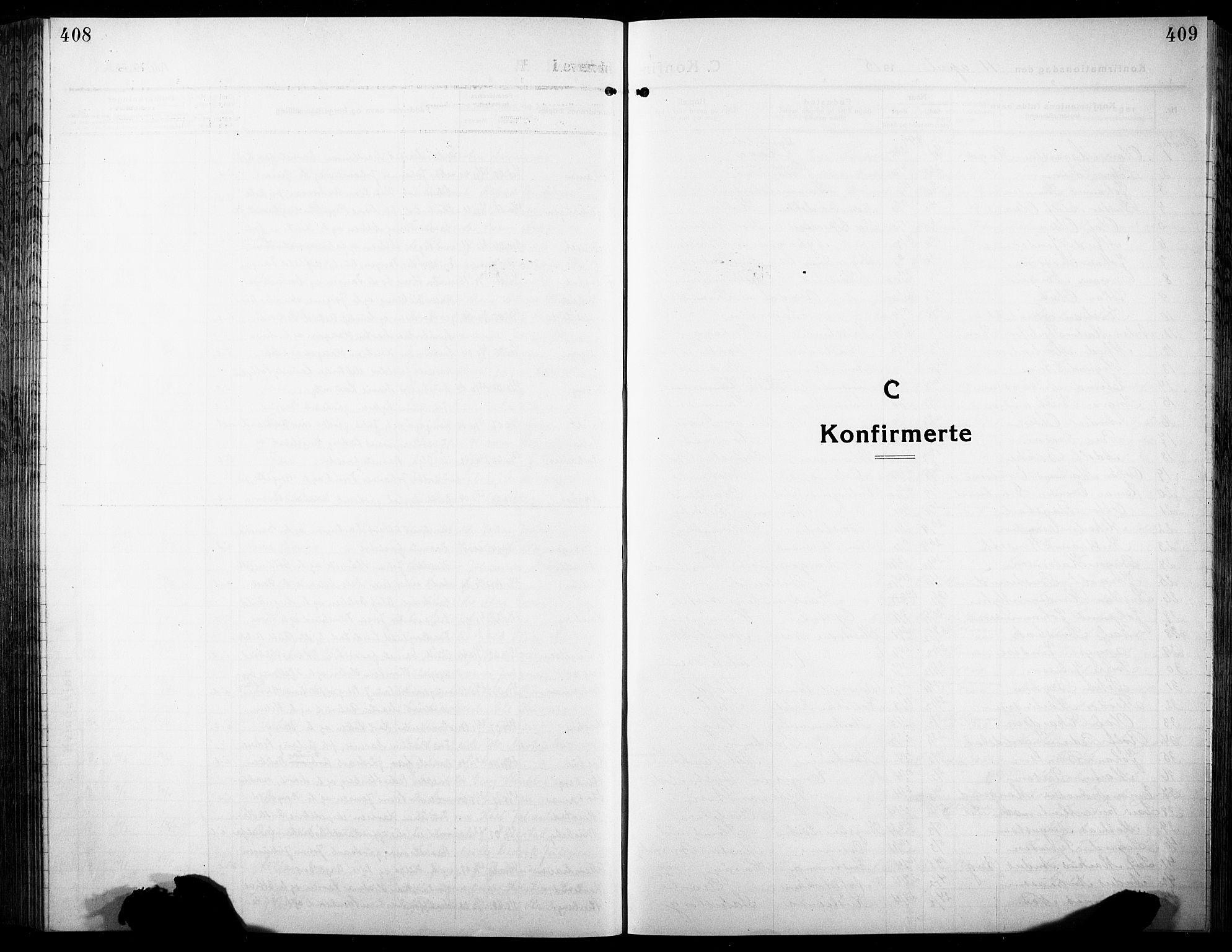 Vang prestekontor, Hedmark, AV/SAH-PREST-008/H/Ha/Hab/L0015: Klokkerbok nr. 15, 1915-1933, s. 408-409