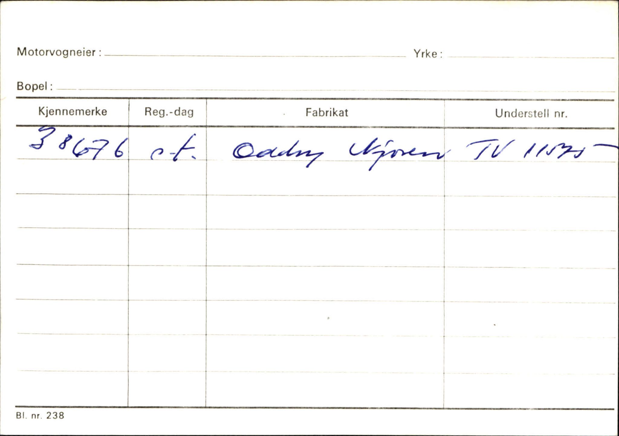 Statens vegvesen, Sogn og Fjordane vegkontor, AV/SAB-A-5301/4/F/L0144: Registerkort Vågsøy A-R, 1945-1975, s. 944