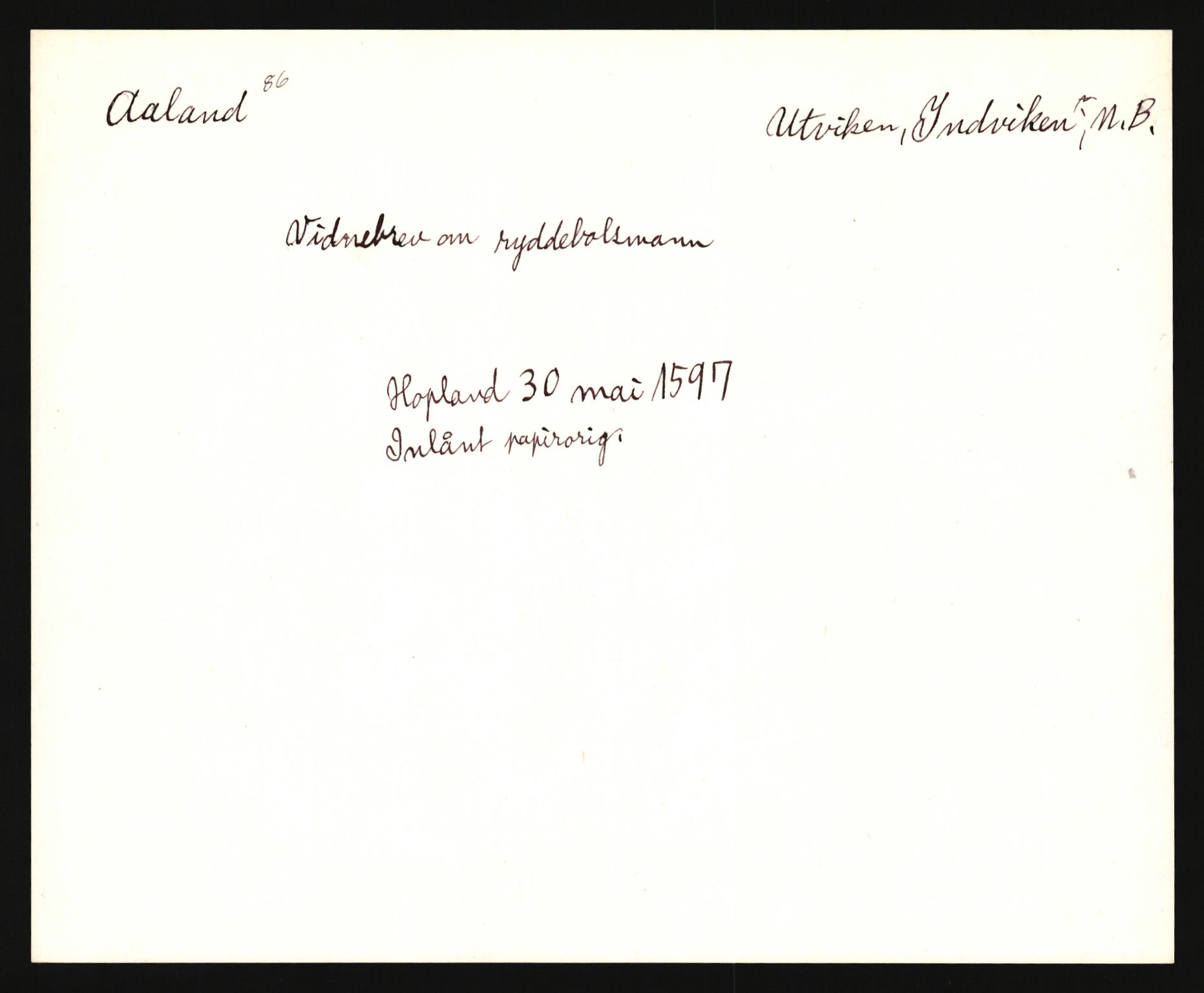 Riksarkivets diplomsamling, AV/RA-EA-5965/F35/F35e/L0030: Registreringssedler Sogn og Fjordane, 1400-1700, s. 601