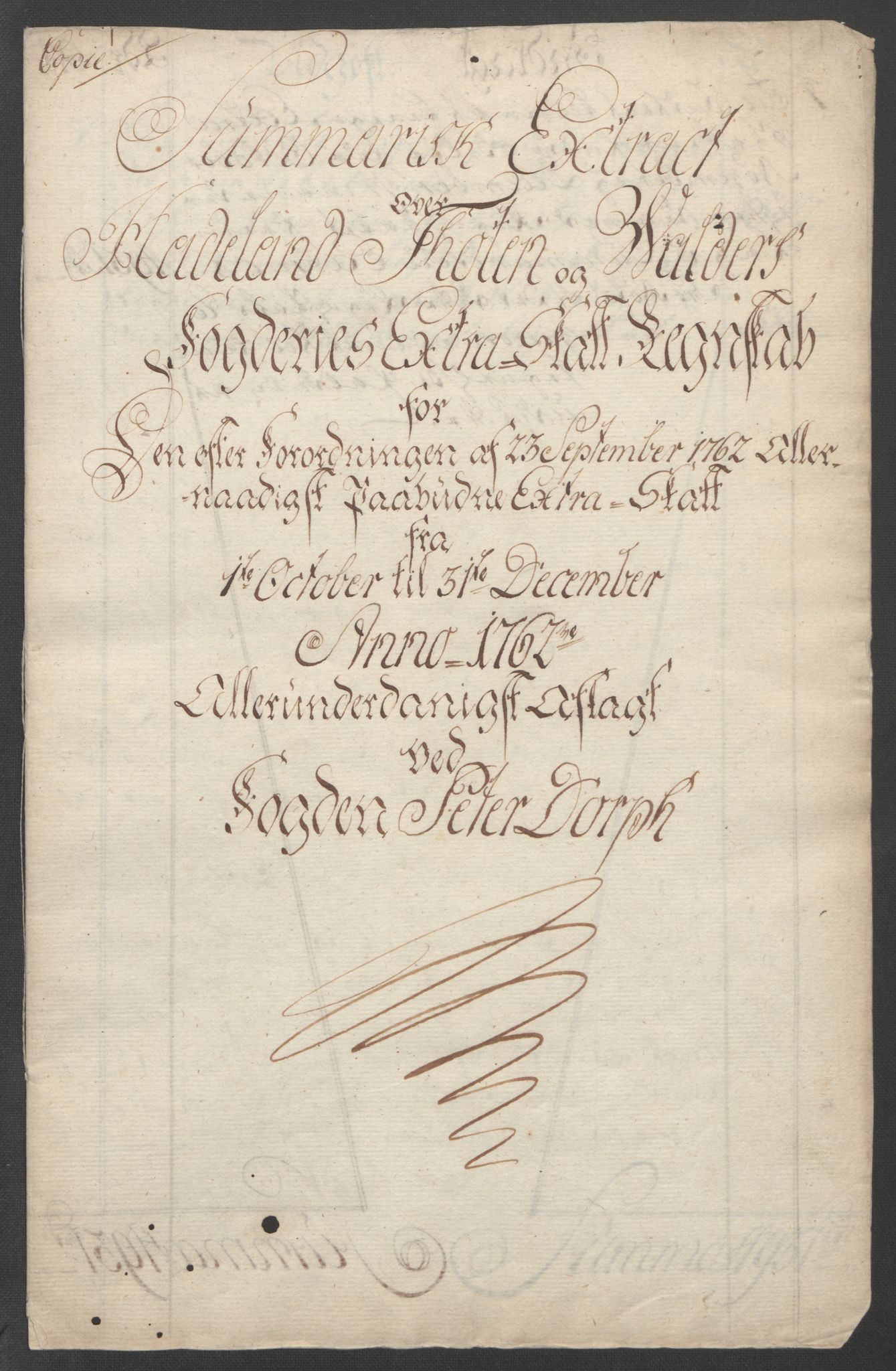 Rentekammeret inntil 1814, Reviderte regnskaper, Fogderegnskap, RA/EA-4092/R19/L1399: Fogderegnskap Toten, Hadeland og Vardal, 1762-1783, s. 6