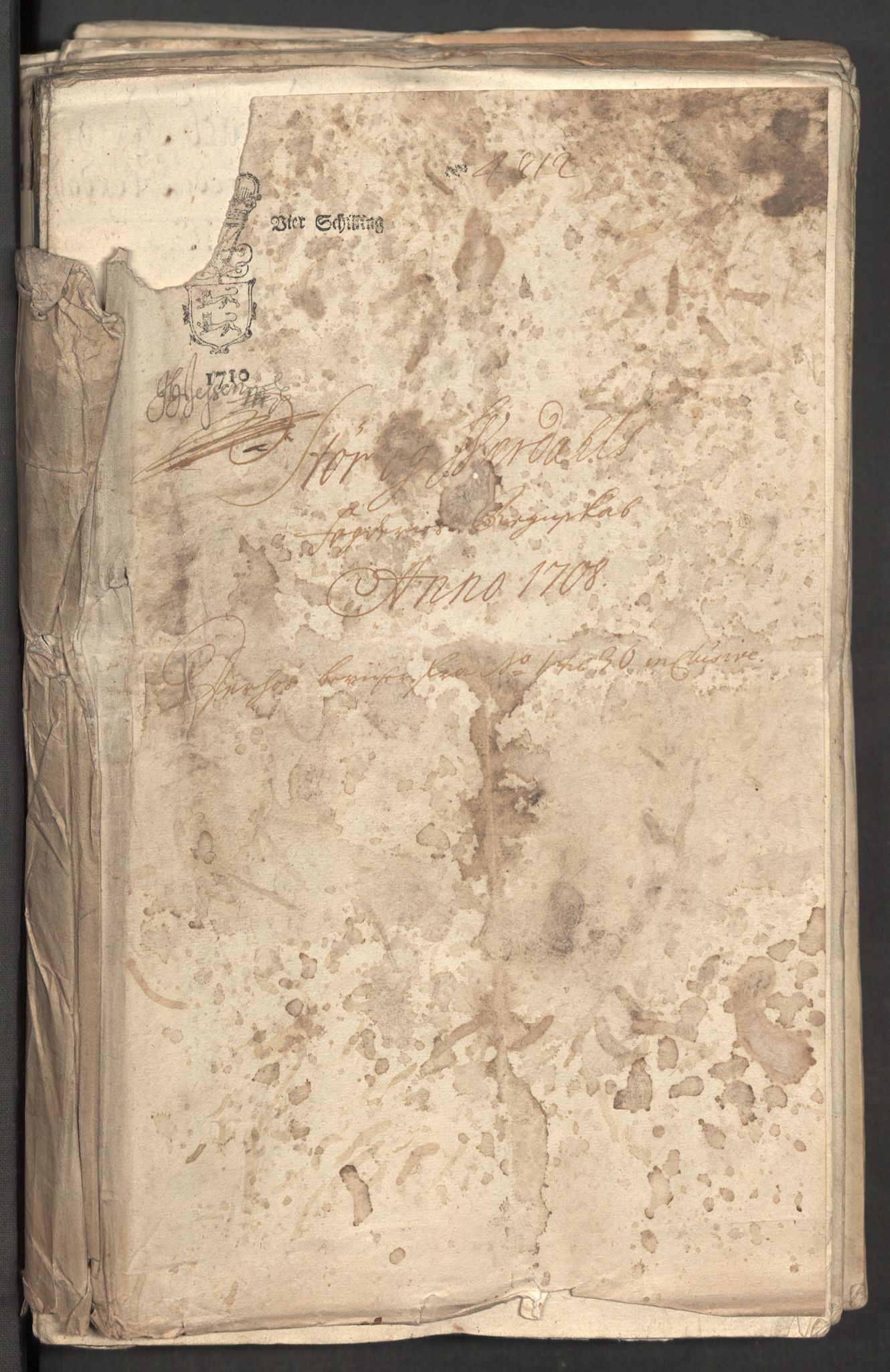 Rentekammeret inntil 1814, Reviderte regnskaper, Fogderegnskap, AV/RA-EA-4092/R62/L4198: Fogderegnskap Stjørdal og Verdal, 1708, s. 3