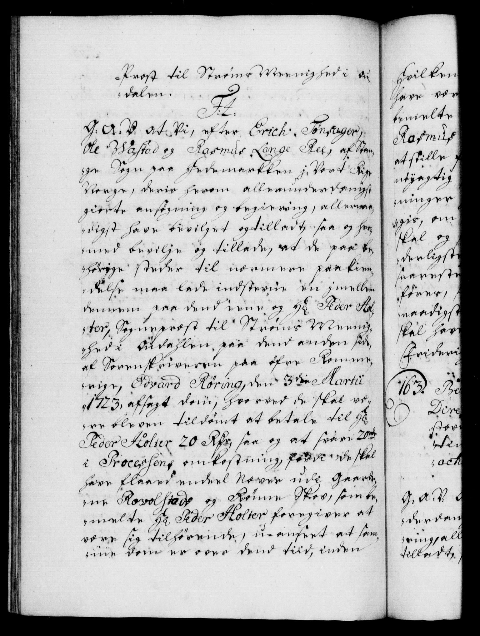 Danske Kanselli 1572-1799, AV/RA-EA-3023/F/Fc/Fca/Fcaa/L0024: Norske registre, 1723-1725, s. 338b