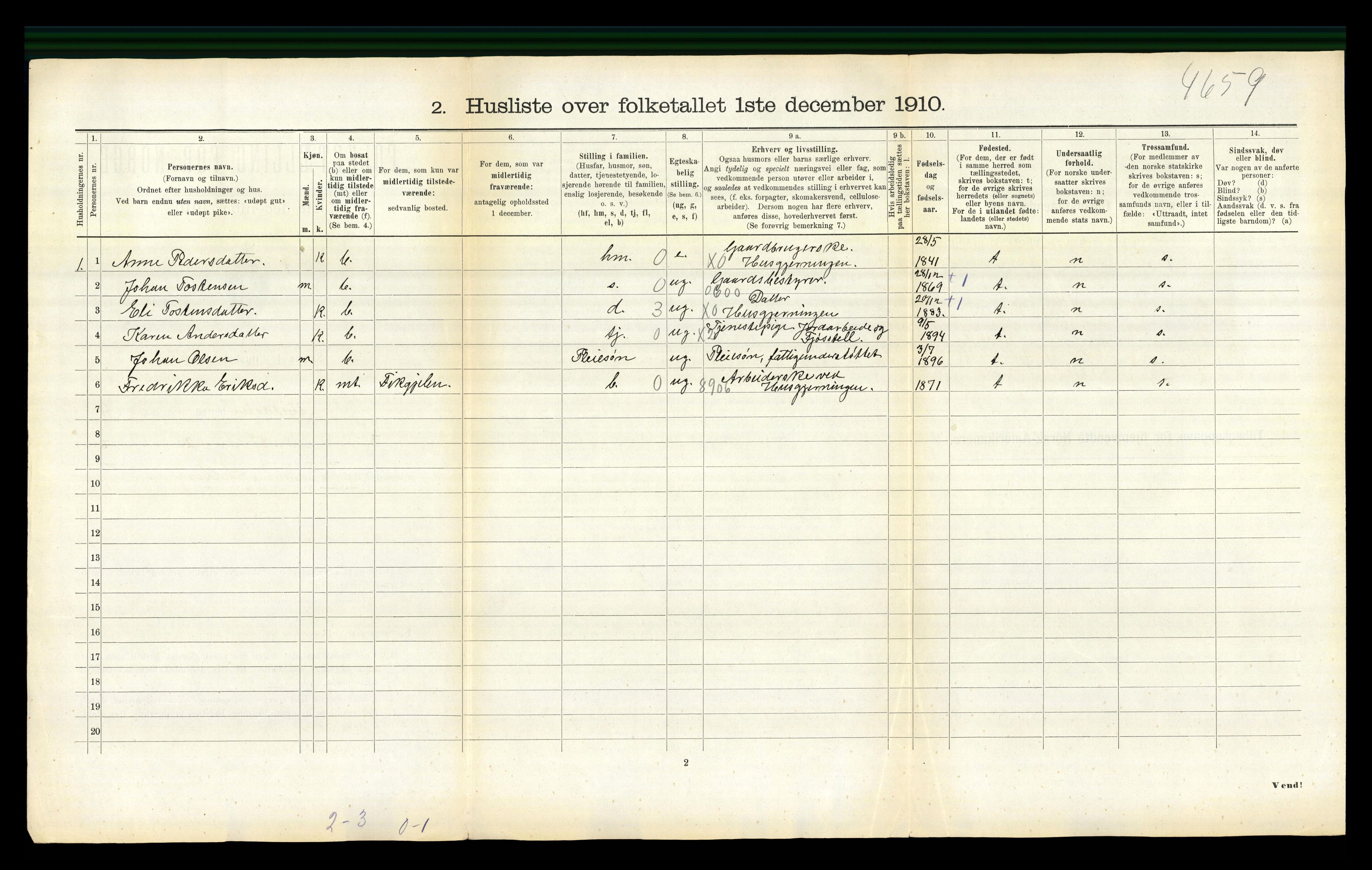 RA, Folketelling 1910 for 1636 Meldal herred, 1910, s. 544