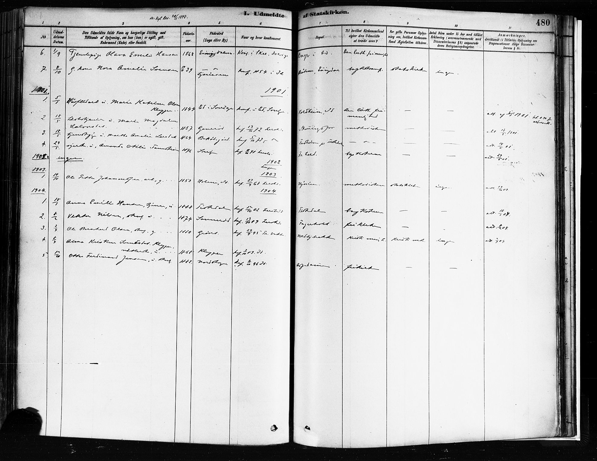 Idd prestekontor Kirkebøker, SAO/A-10911/F/Fc/L0006b: Ministerialbok nr. III 6B, 1878-1903, s. 480