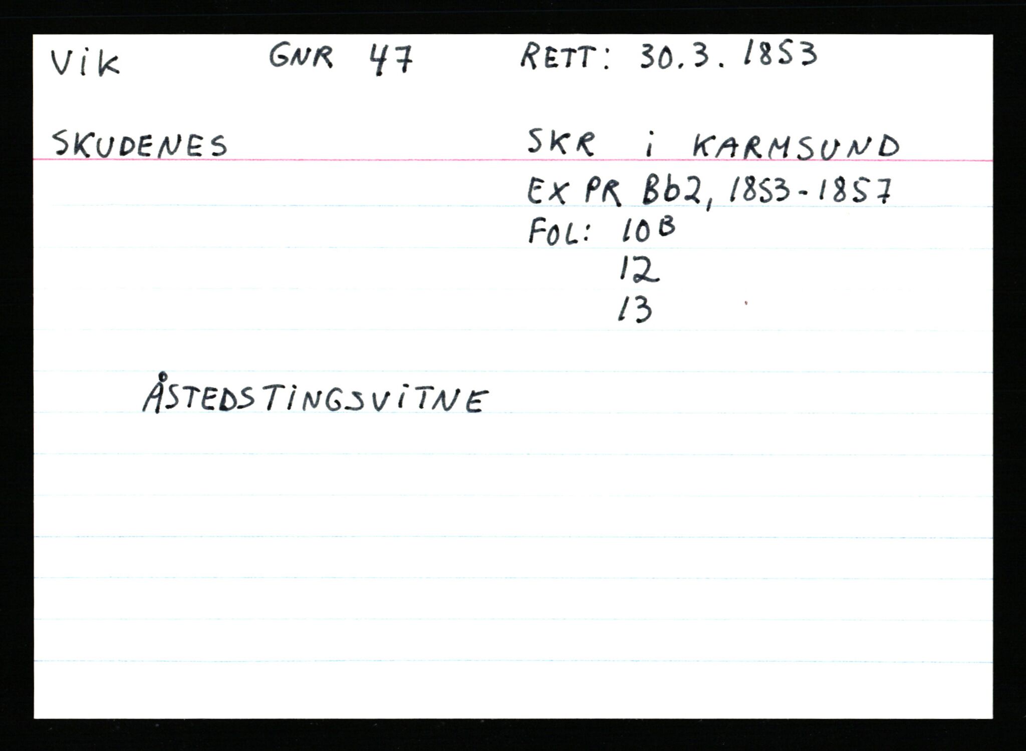 Statsarkivet i Stavanger, AV/SAST-A-101971/03/Y/Ym/L0067: Åstedskort sortert etter gårdsnavn: Vik - Vold, 1600-1950, s. 52