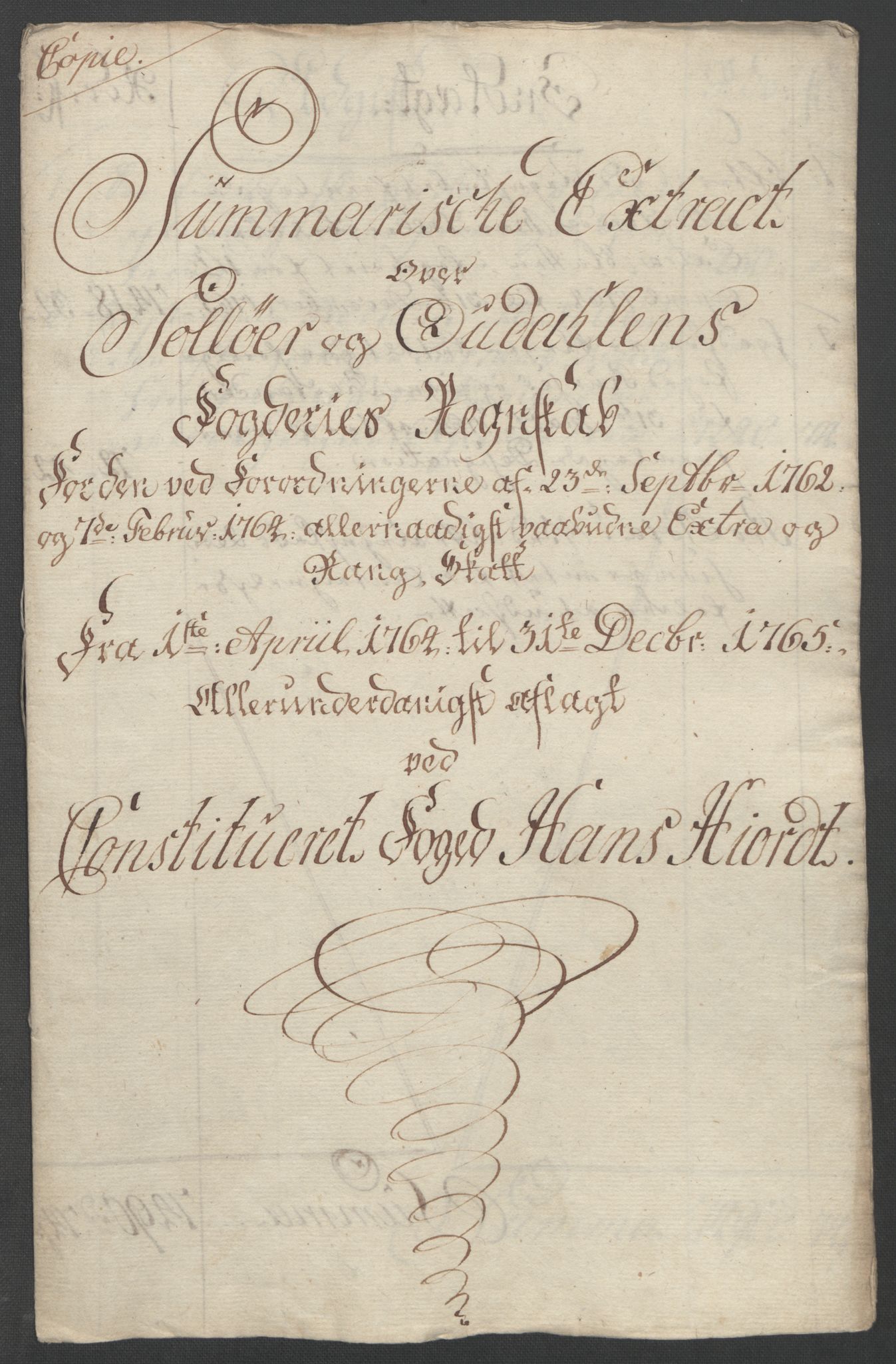 Rentekammeret inntil 1814, Reviderte regnskaper, Fogderegnskap, AV/RA-EA-4092/R14/L0959: Ekstraskatten Solør og Odal, 1763-1770, s. 422