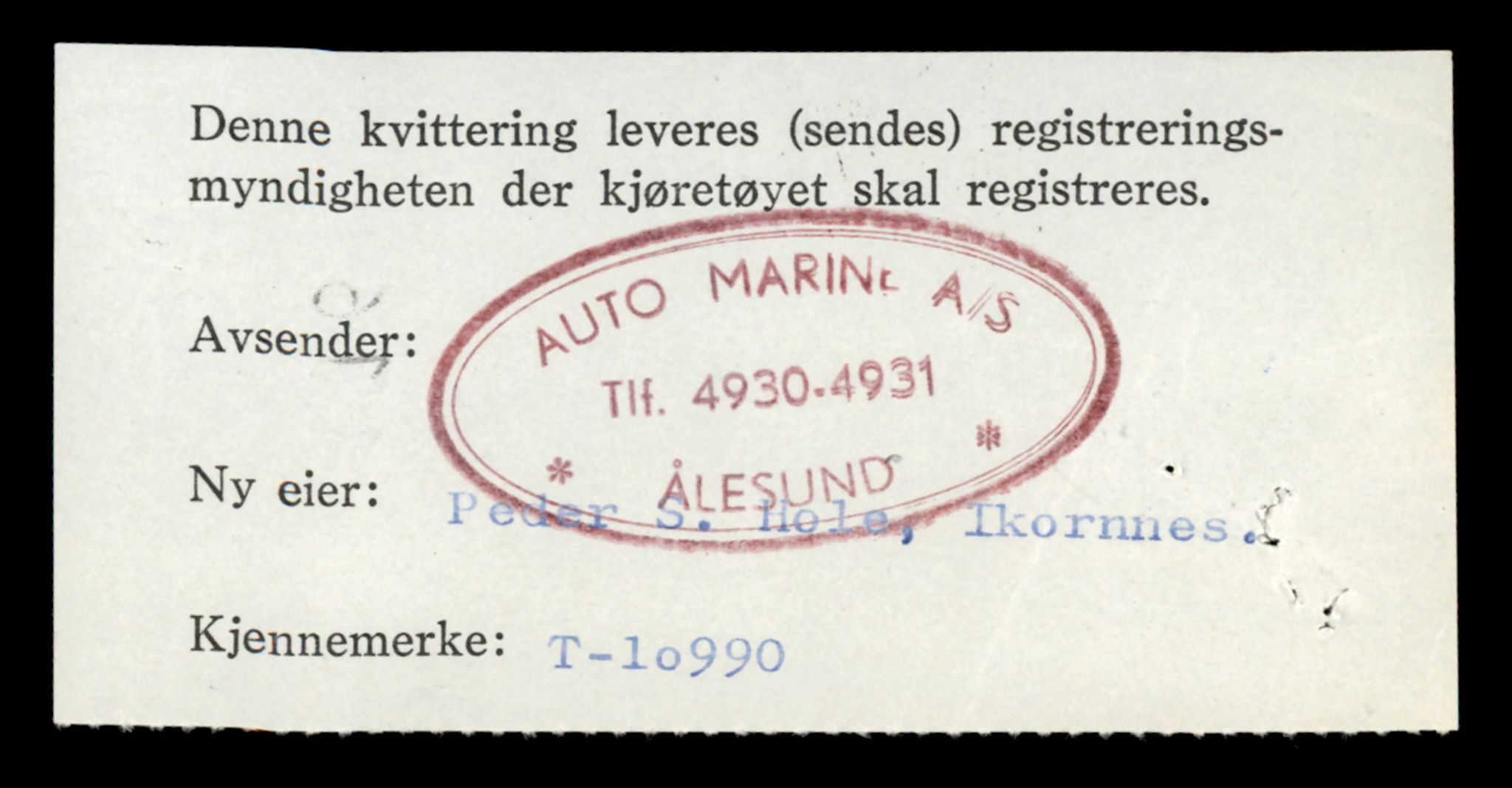 Møre og Romsdal vegkontor - Ålesund trafikkstasjon, AV/SAT-A-4099/F/Fe/L0025: Registreringskort for kjøretøy T 10931 - T 11045, 1927-1998, s. 1616