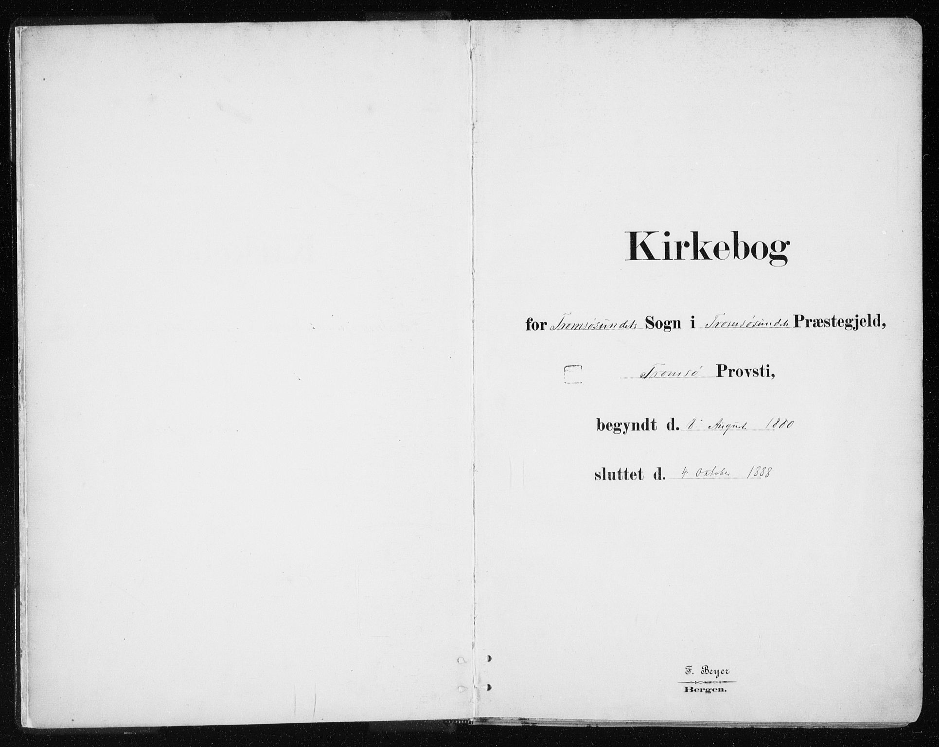 Tromsøysund sokneprestkontor, SATØ/S-1304/G/Ga/L0004kirke: Ministerialbok nr. 4, 1880-1888
