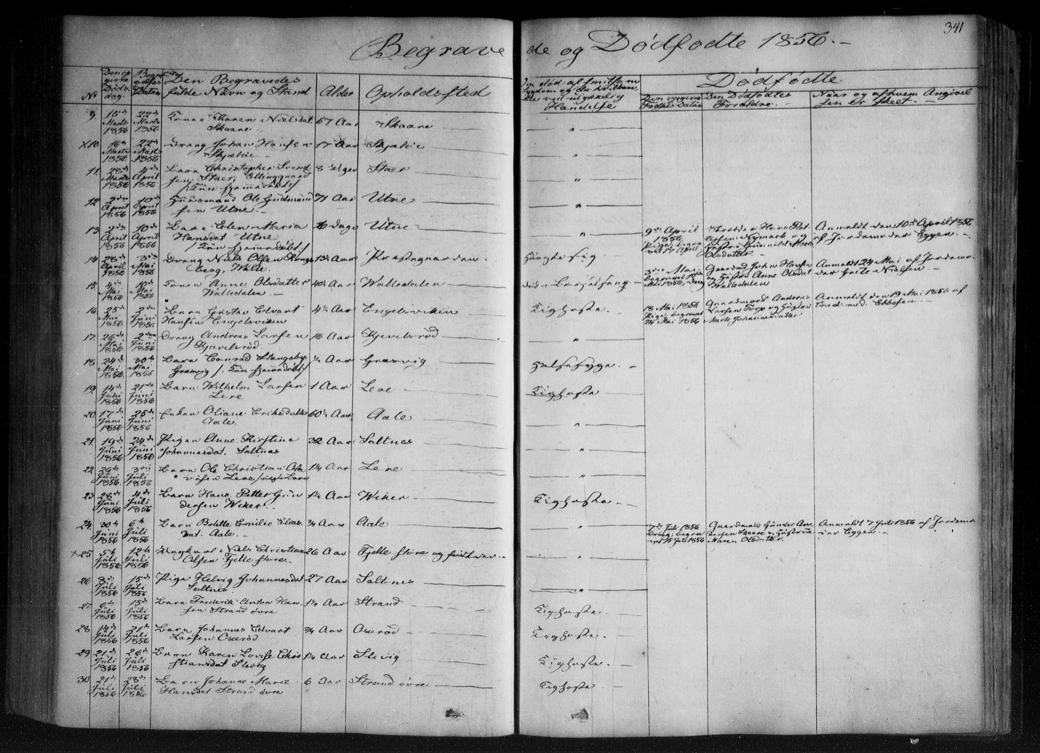 Onsøy prestekontor Kirkebøker, AV/SAO-A-10914/F/Fa/L0003: Ministerialbok nr. I 3, 1841-1860, s. 341