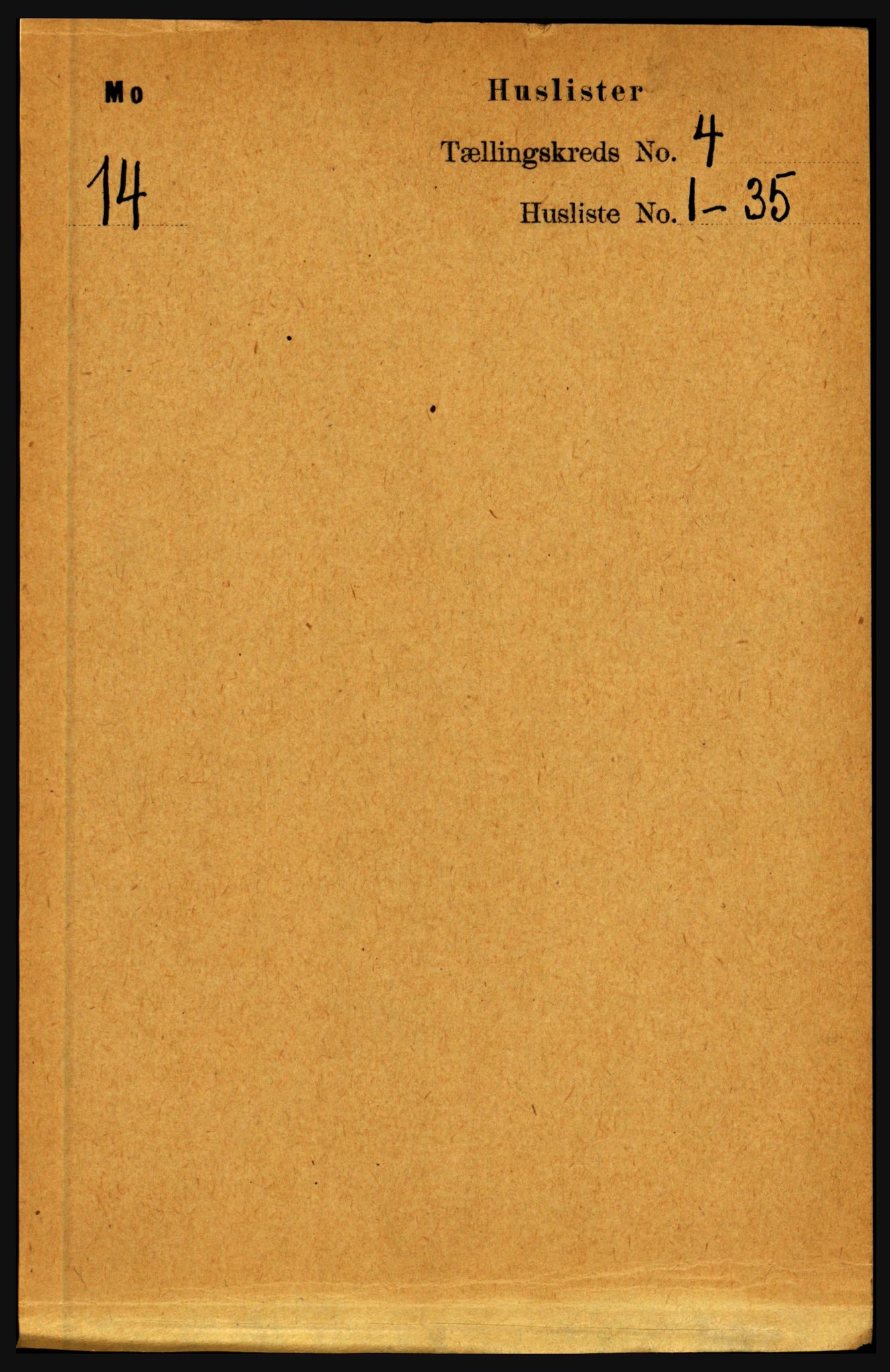RA, Folketelling 1891 for 1833 Mo herred, 1891, s. 1583