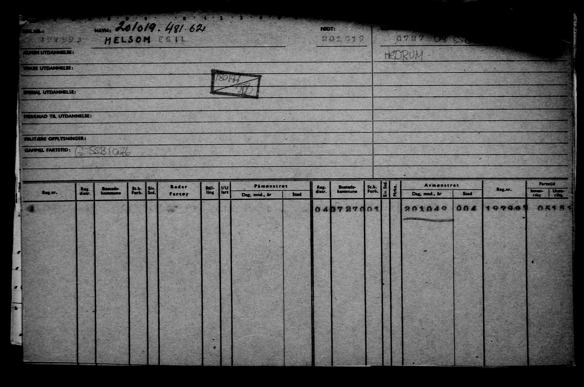 Direktoratet for sjømenn, AV/RA-S-3545/G/Gb/L0173: Hovedkort, 1919, s. 3