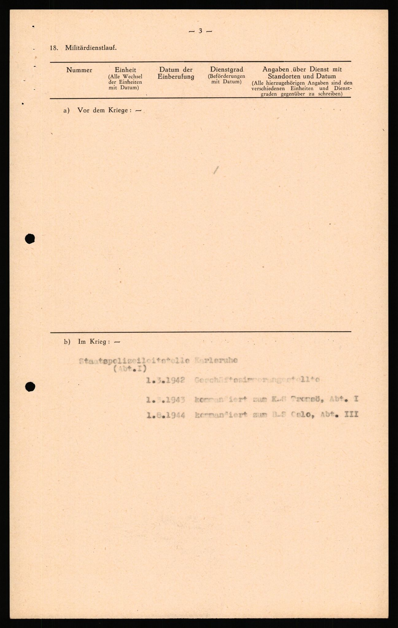 Forsvaret, Forsvarets overkommando II, RA/RAFA-3915/D/Db/L0034: CI Questionaires. Tyske okkupasjonsstyrker i Norge. Tyskere., 1945-1946, s. 343