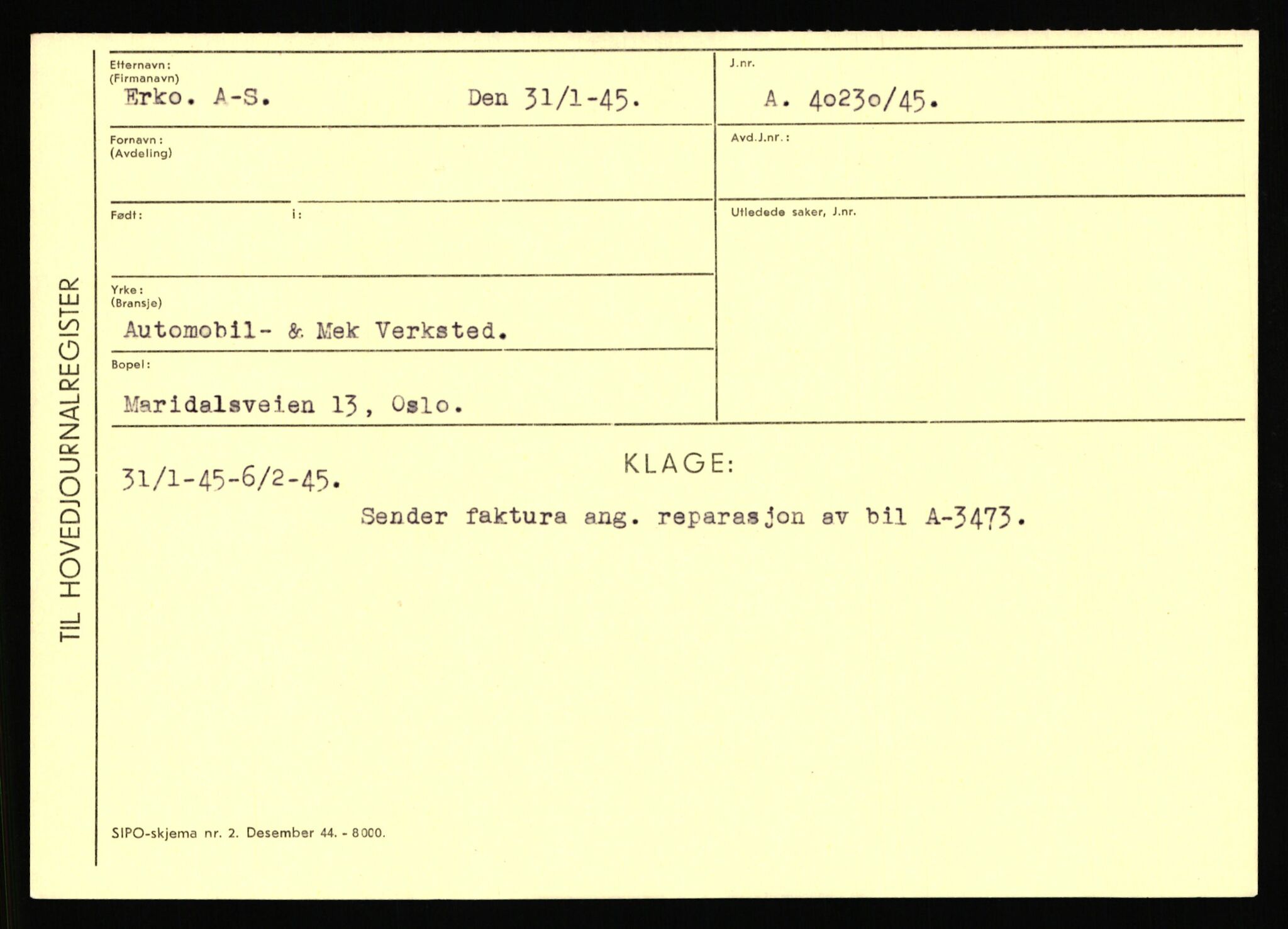 Statspolitiet - Hovedkontoret / Osloavdelingen, AV/RA-S-1329/C/Ca/L0004: Eid - funn av gjenstander	, 1943-1945, s. 2077