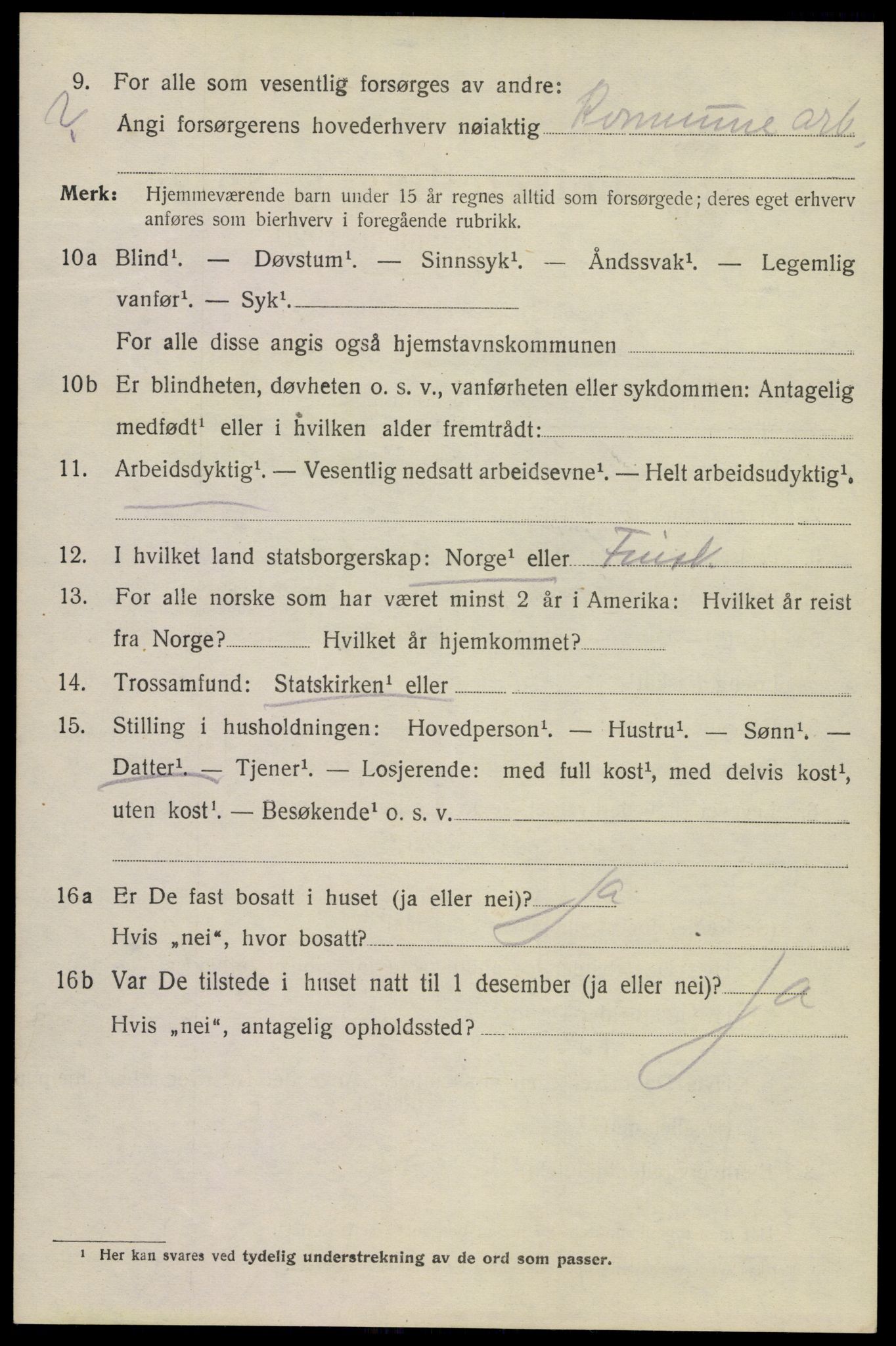 SAKO, Folketelling 1920 for 0801 Kragerø kjøpstad, 1920, s. 7334
