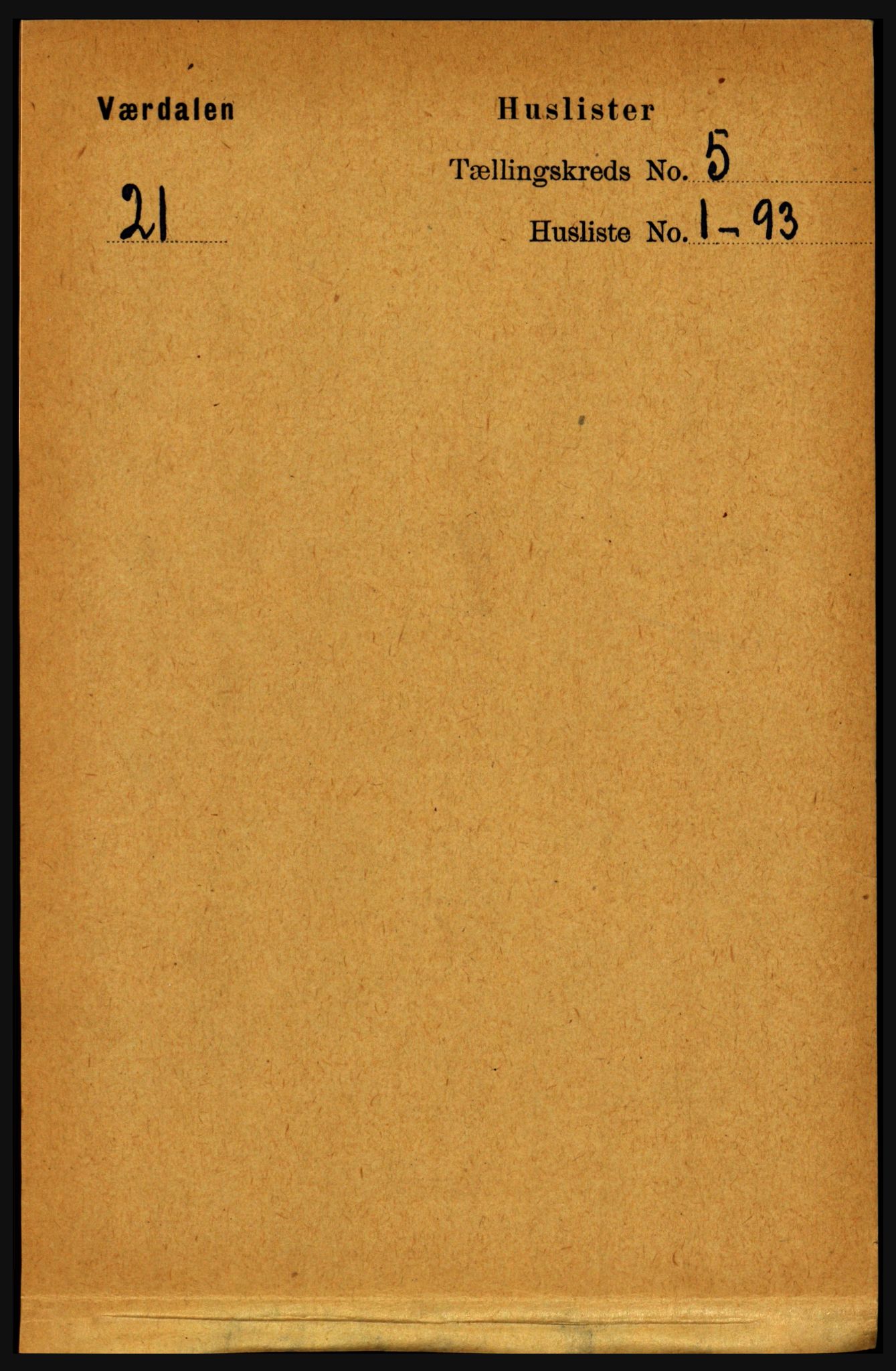 RA, Folketelling 1891 for 1721 Verdal herred, 1891, s. 2899