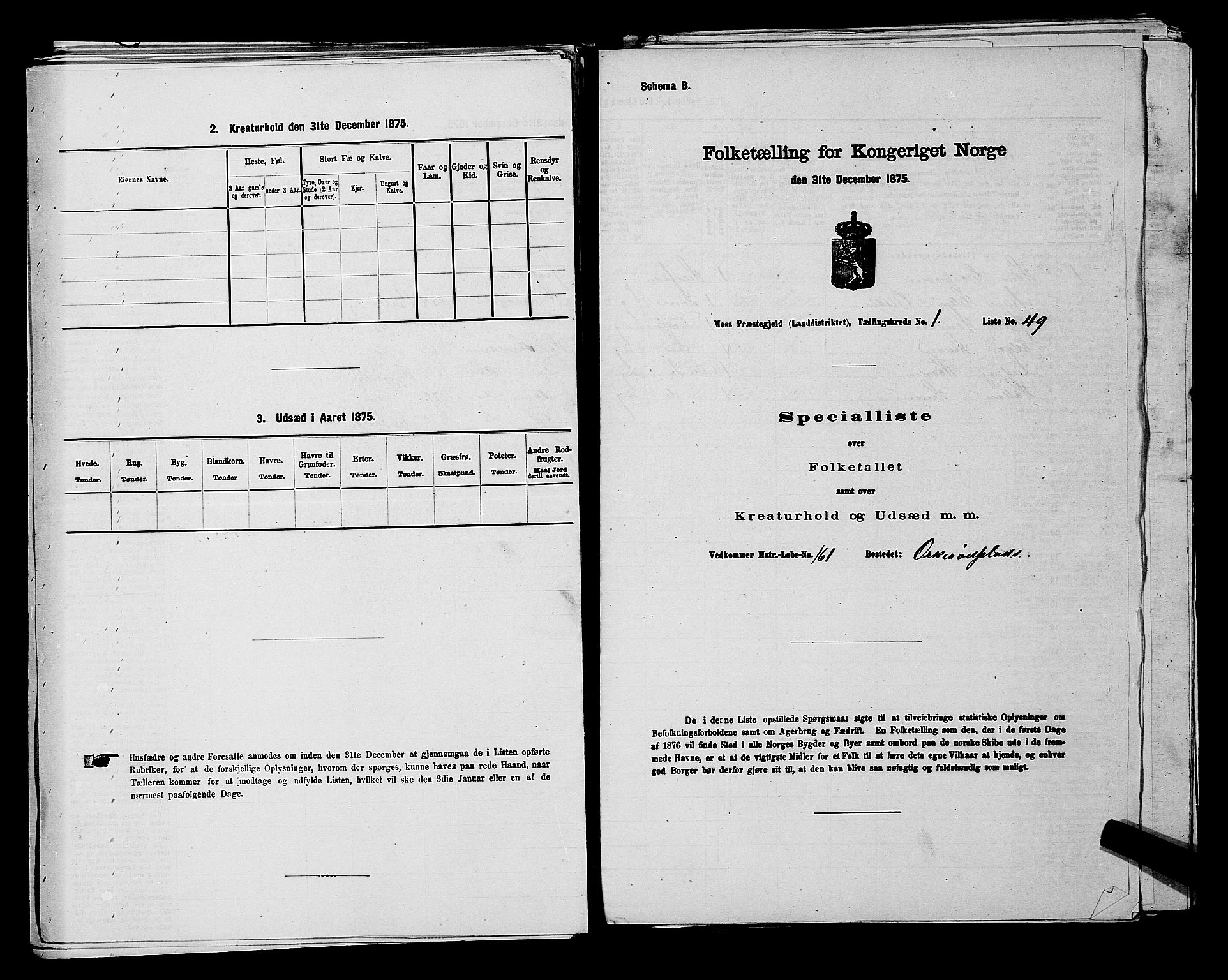 RA, Folketelling 1875 for 0194L Moss prestegjeld, Moss landsokn, 1875, s. 206