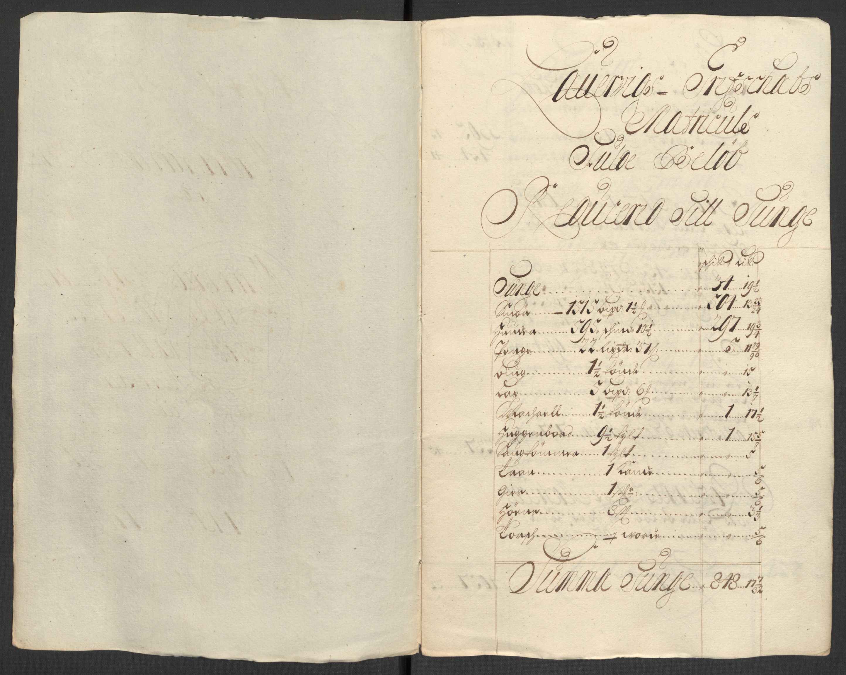 Rentekammeret inntil 1814, Reviderte regnskaper, Fogderegnskap, RA/EA-4092/R33/L1976: Fogderegnskap Larvik grevskap, 1698-1701, s. 191