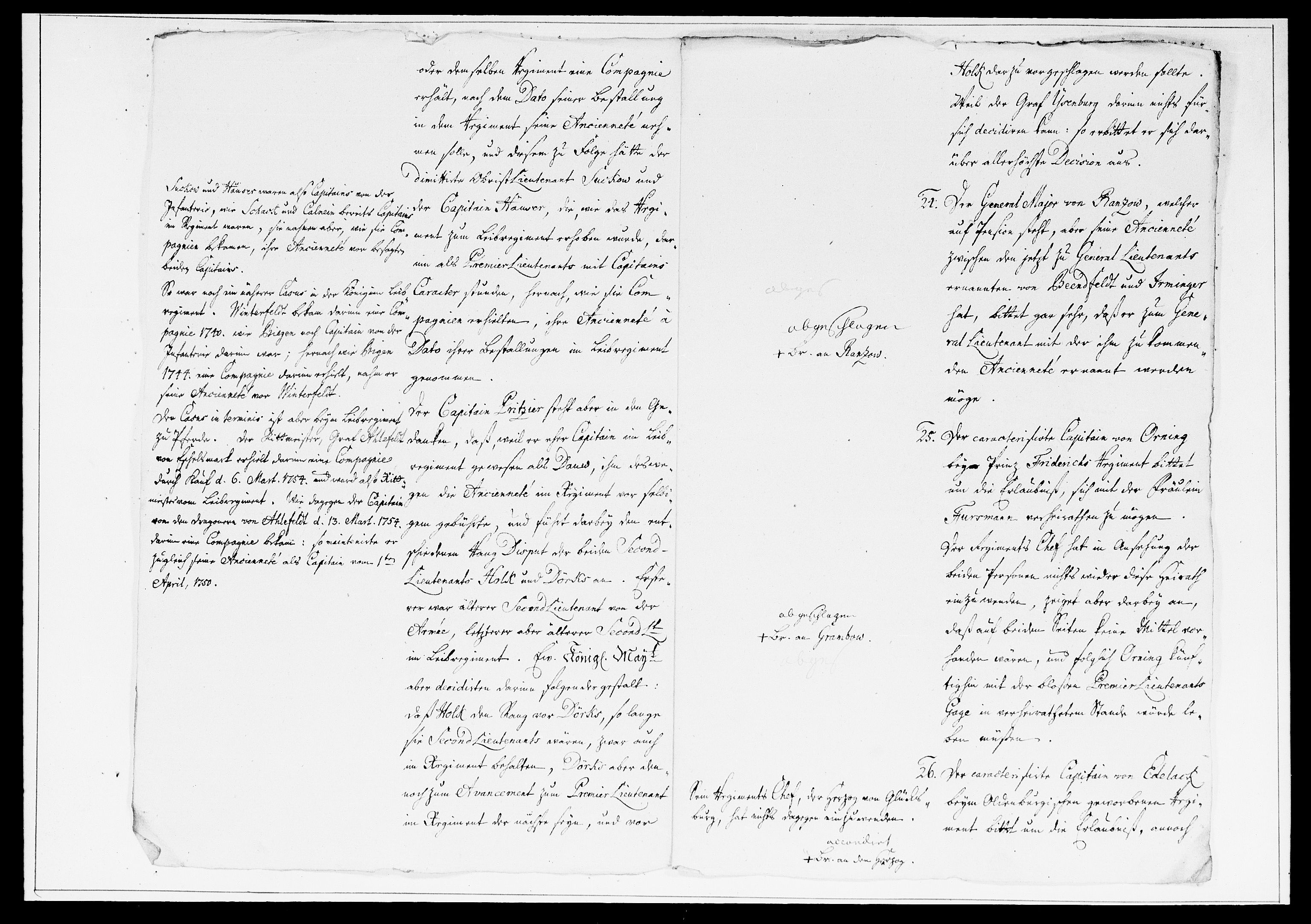 Krigskollegiet, Krigskancelliet, DRA/A-0006/-/1297-1314: Refererede sager, 1758, s. 174