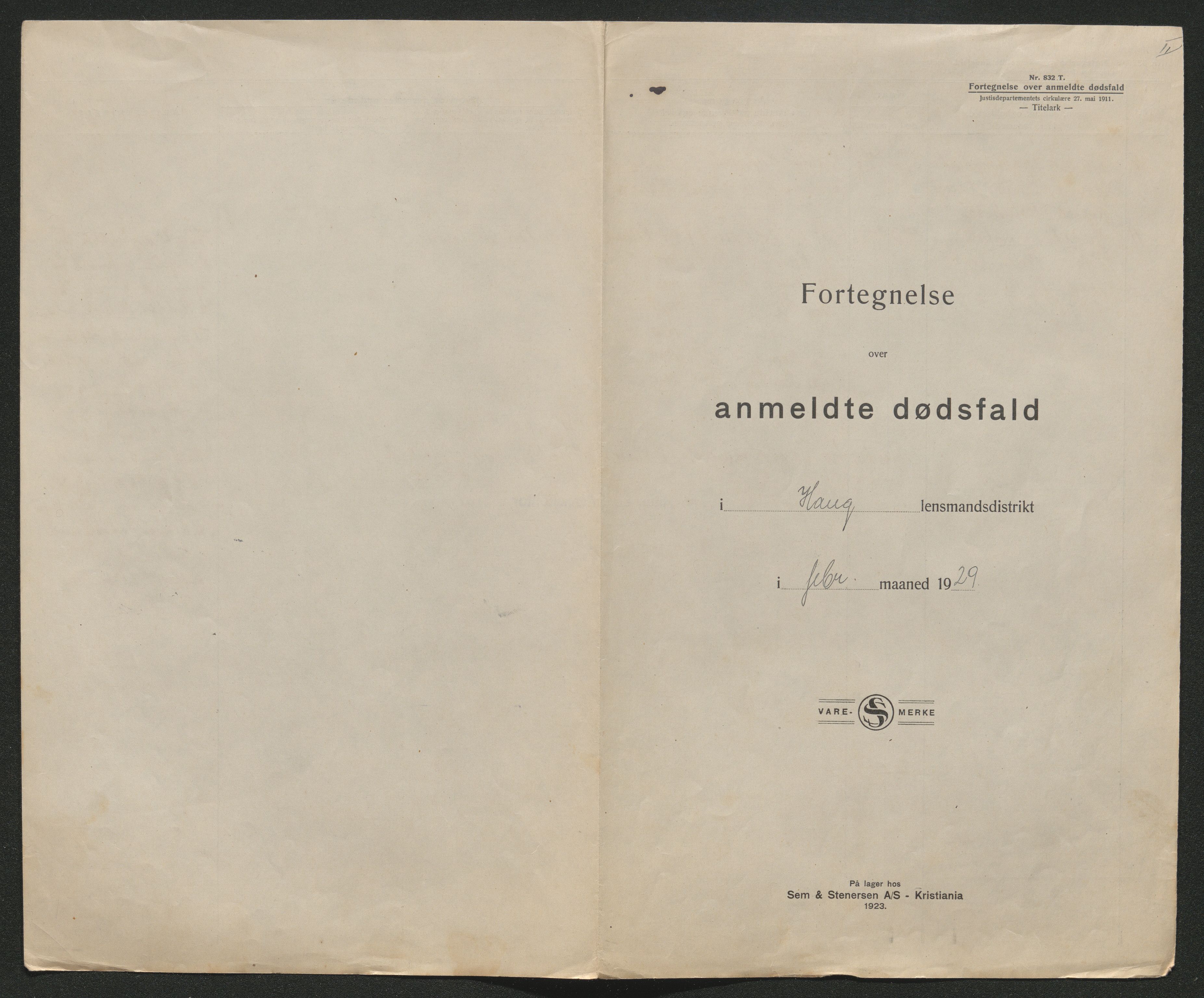 Eiker, Modum og Sigdal sorenskriveri, AV/SAKO-A-123/H/Ha/Hab/L0045: Dødsfallsmeldinger, 1928-1929, s. 703