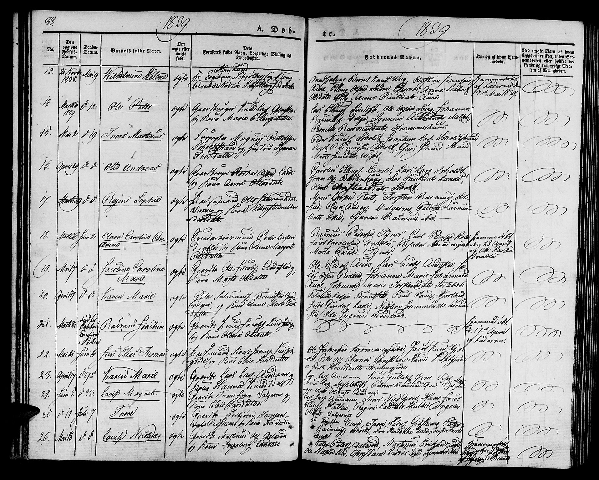 Ministerialprotokoller, klokkerbøker og fødselsregistre - Møre og Romsdal, AV/SAT-A-1454/522/L0311: Ministerialbok nr. 522A06, 1832-1842, s. 33