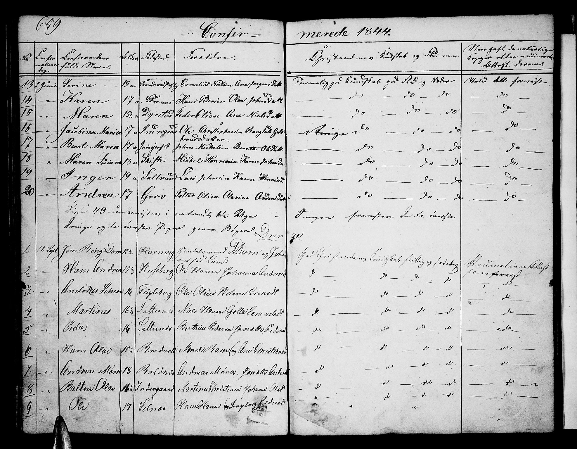 Ibestad sokneprestembete, AV/SATØ-S-0077/H/Ha/Hab/L0003klokker: Klokkerbok nr. 3, 1833-1852, s. 659