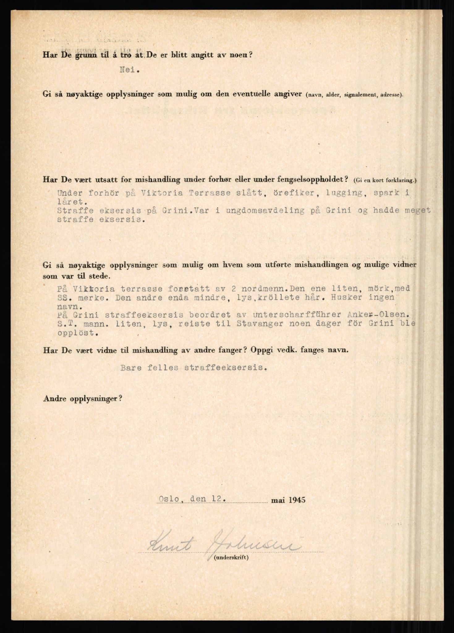 Rikspolitisjefen, AV/RA-S-1560/L/L0007: Heen, Erik C. - Iversen, Trygve, 1940-1945, s. 524