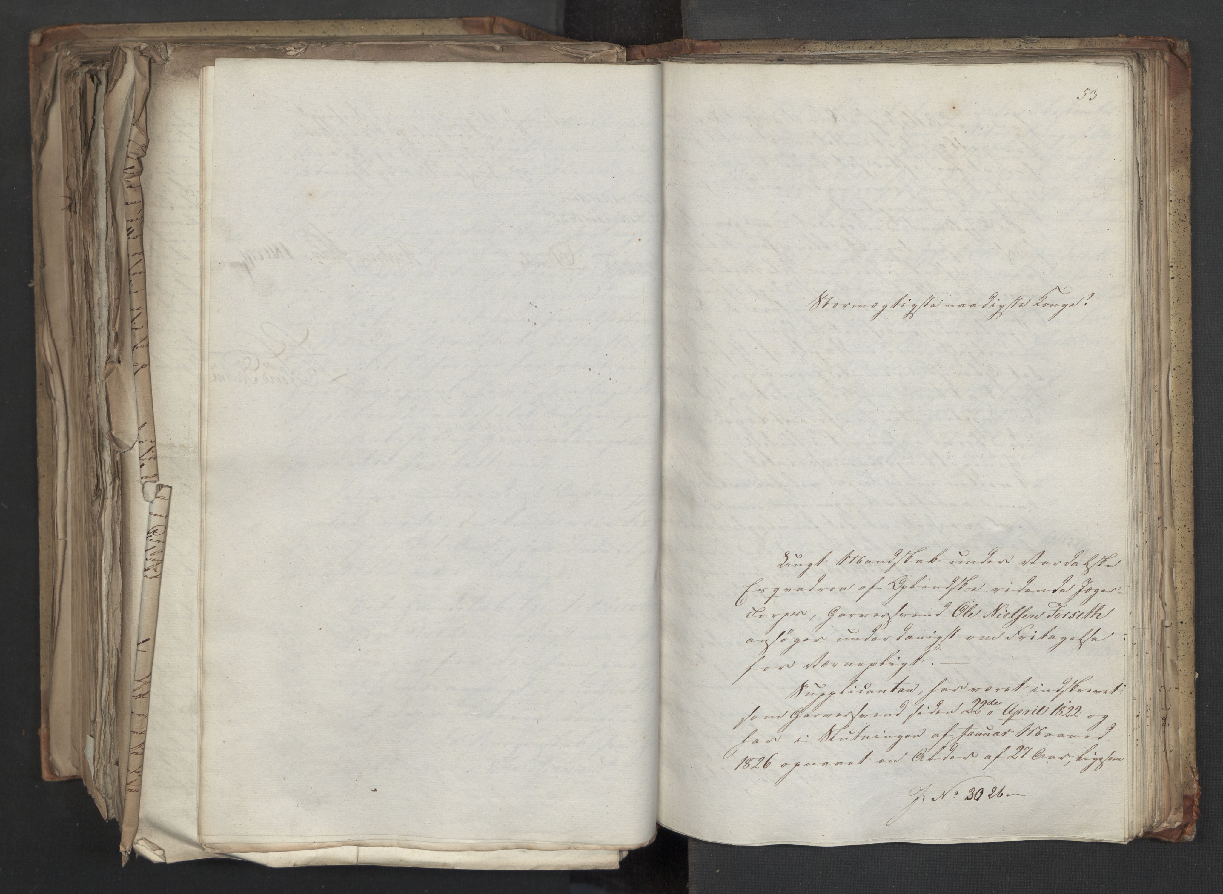 Statsrådsavdelingen i Stockholm, AV/RA-S-1003/D/Da/L0044: Regjeringsinnstillinger nr. 2846-3066, 1825, s. 536