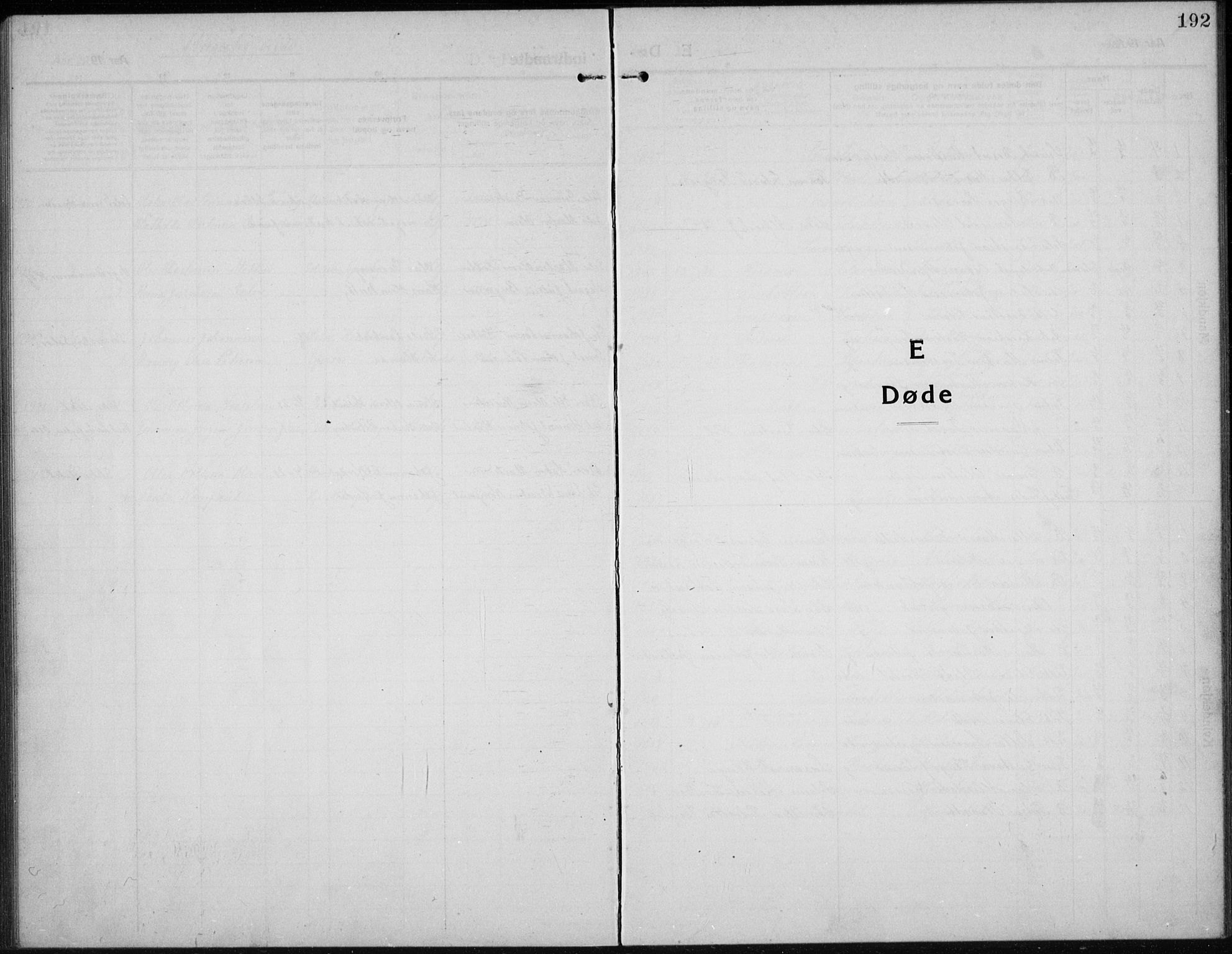 Hof prestekontor, AV/SAH-PREST-038/H/Ha/Hab/L0002: Klokkerbok nr. 2, 1915-1934, s. 192