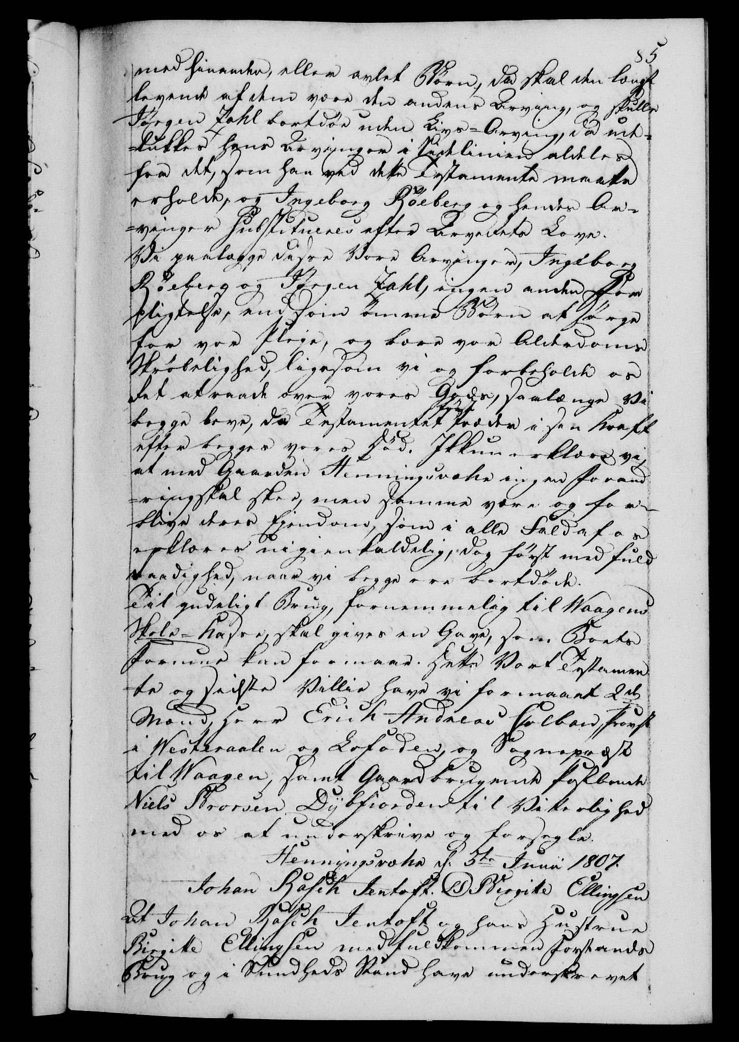 Danske Kanselli 1800-1814, AV/RA-EA-3024/H/Hf/Hfb/Hfba/L0004: Registranter, 1808-1810, s. 85a