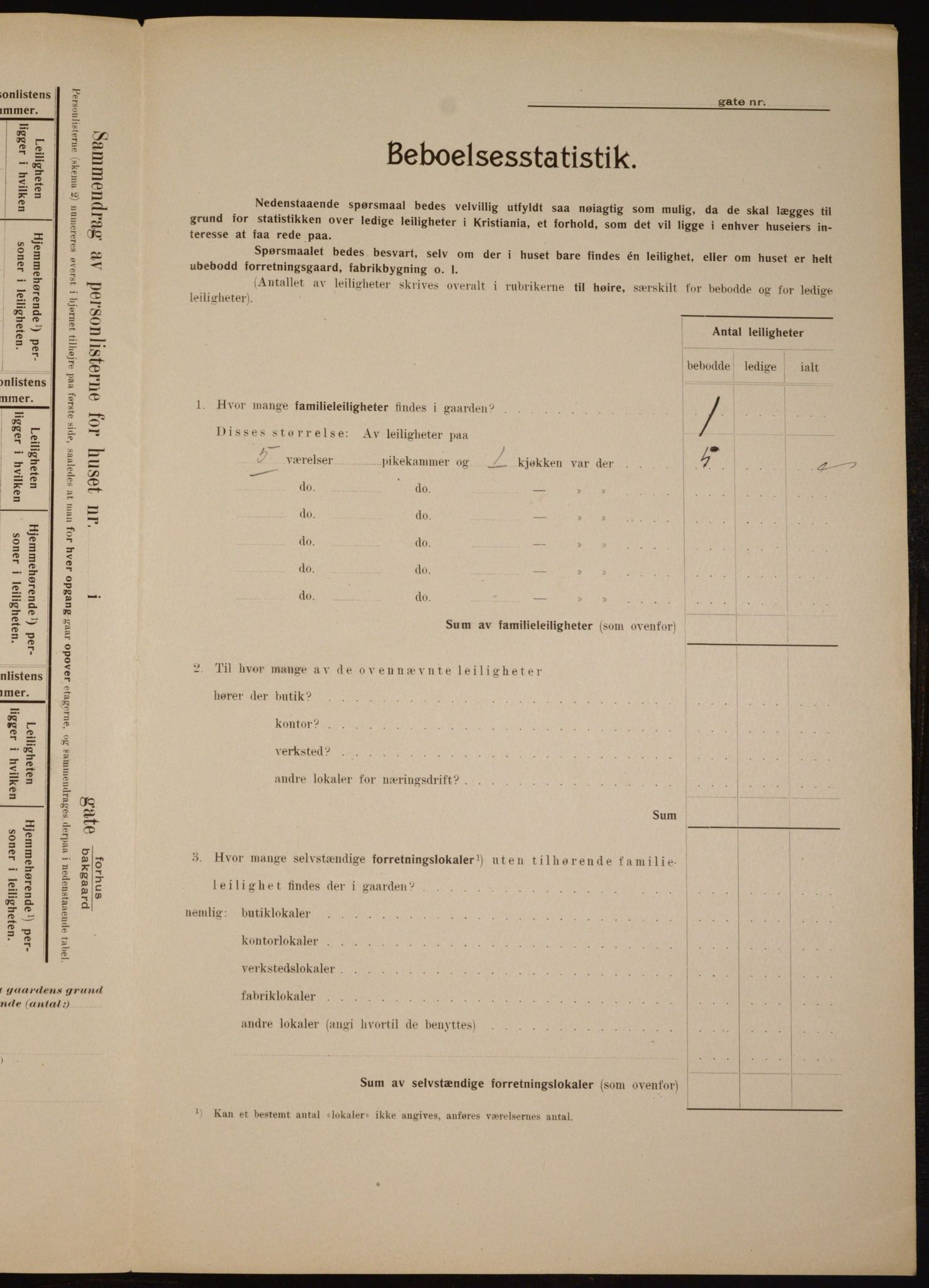 OBA, Kommunal folketelling 1.2.1910 for Kristiania, 1910, s. 7389