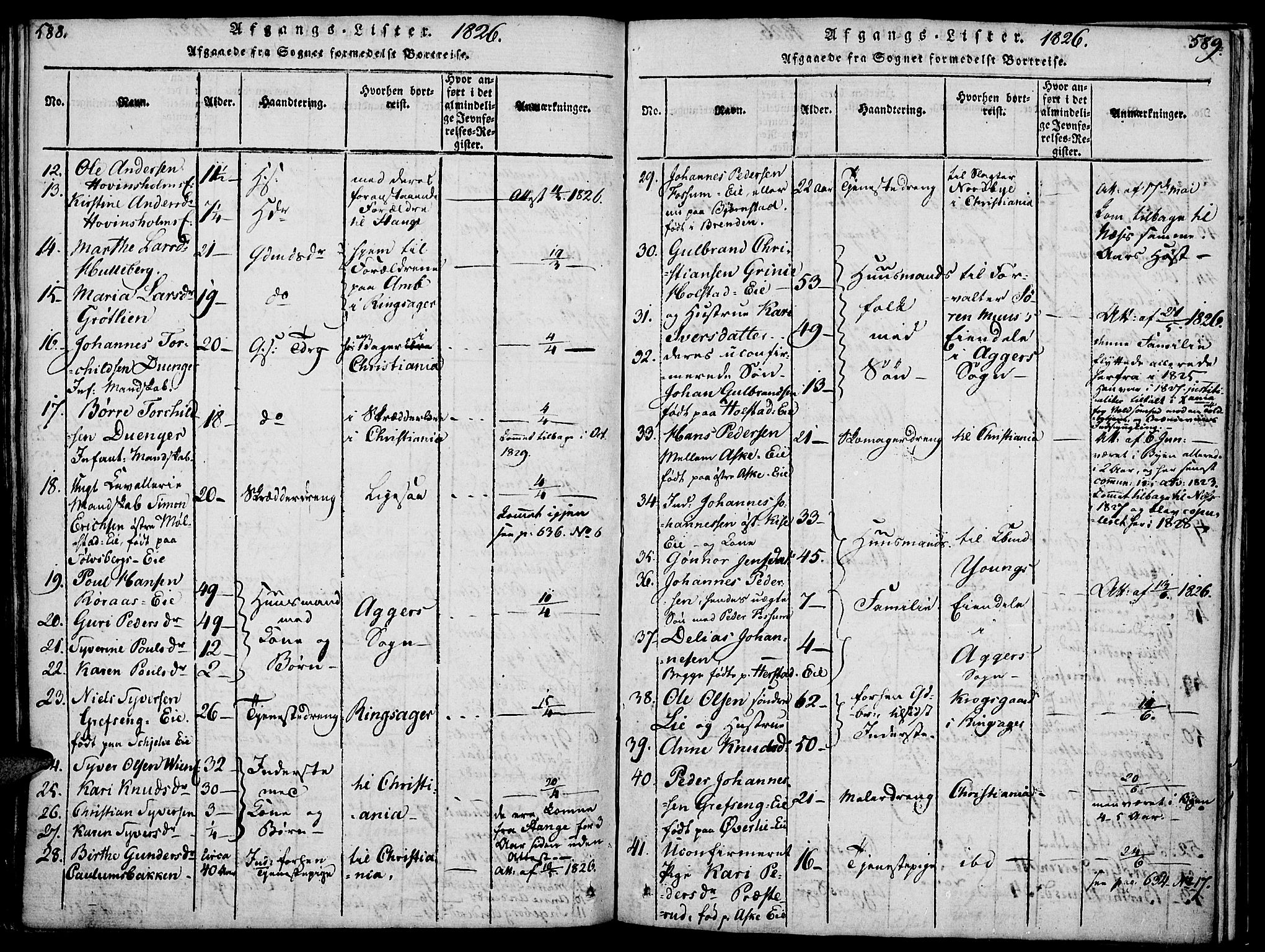 Nes prestekontor, Hedmark, AV/SAH-PREST-020/K/Ka/L0002: Ministerialbok nr. 2, 1813-1827, s. 588-589