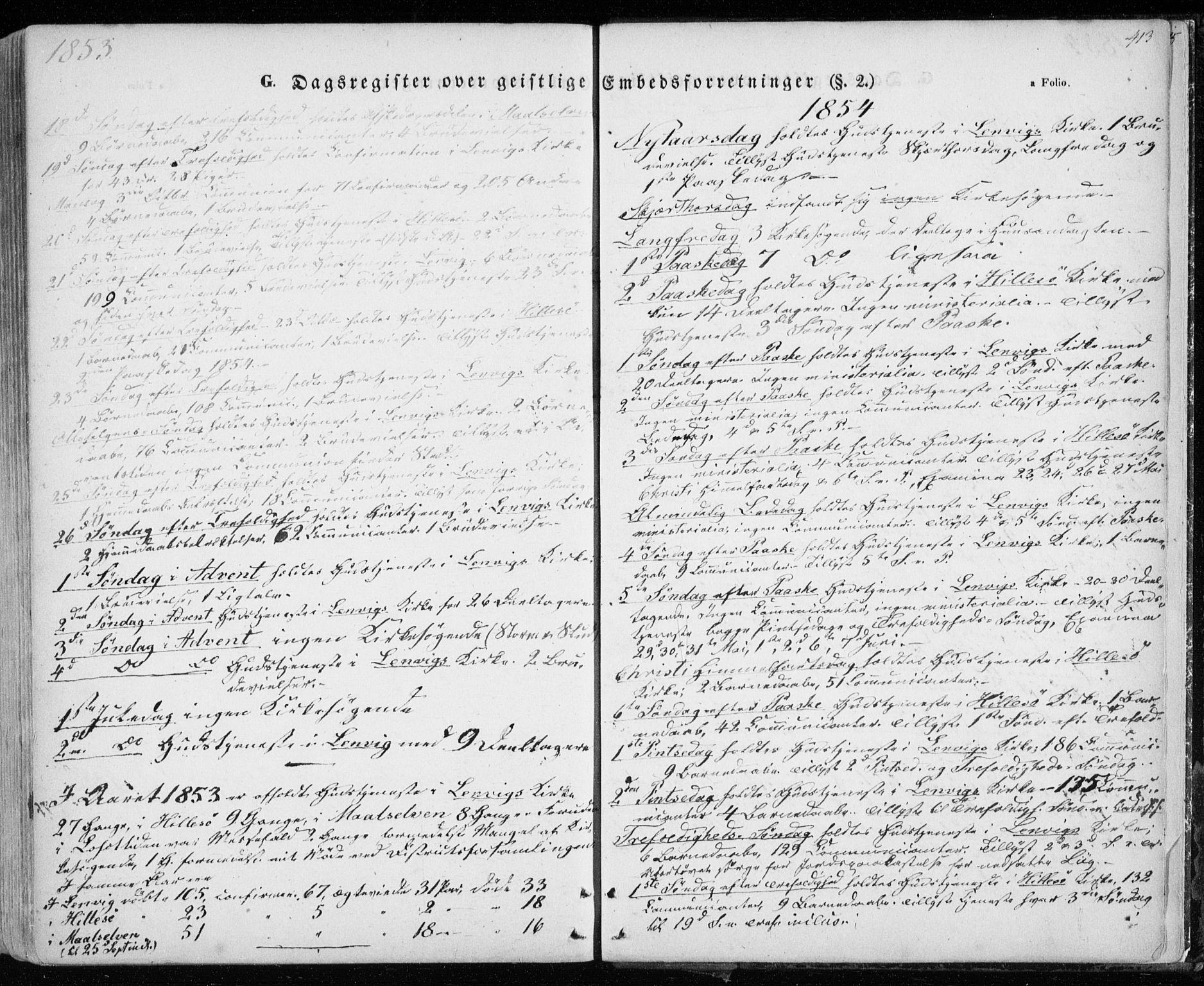 Lenvik sokneprestembete, AV/SATØ-S-1310/H/Ha/Haa/L0006kirke: Ministerialbok nr. 6, 1845-1854, s. 413