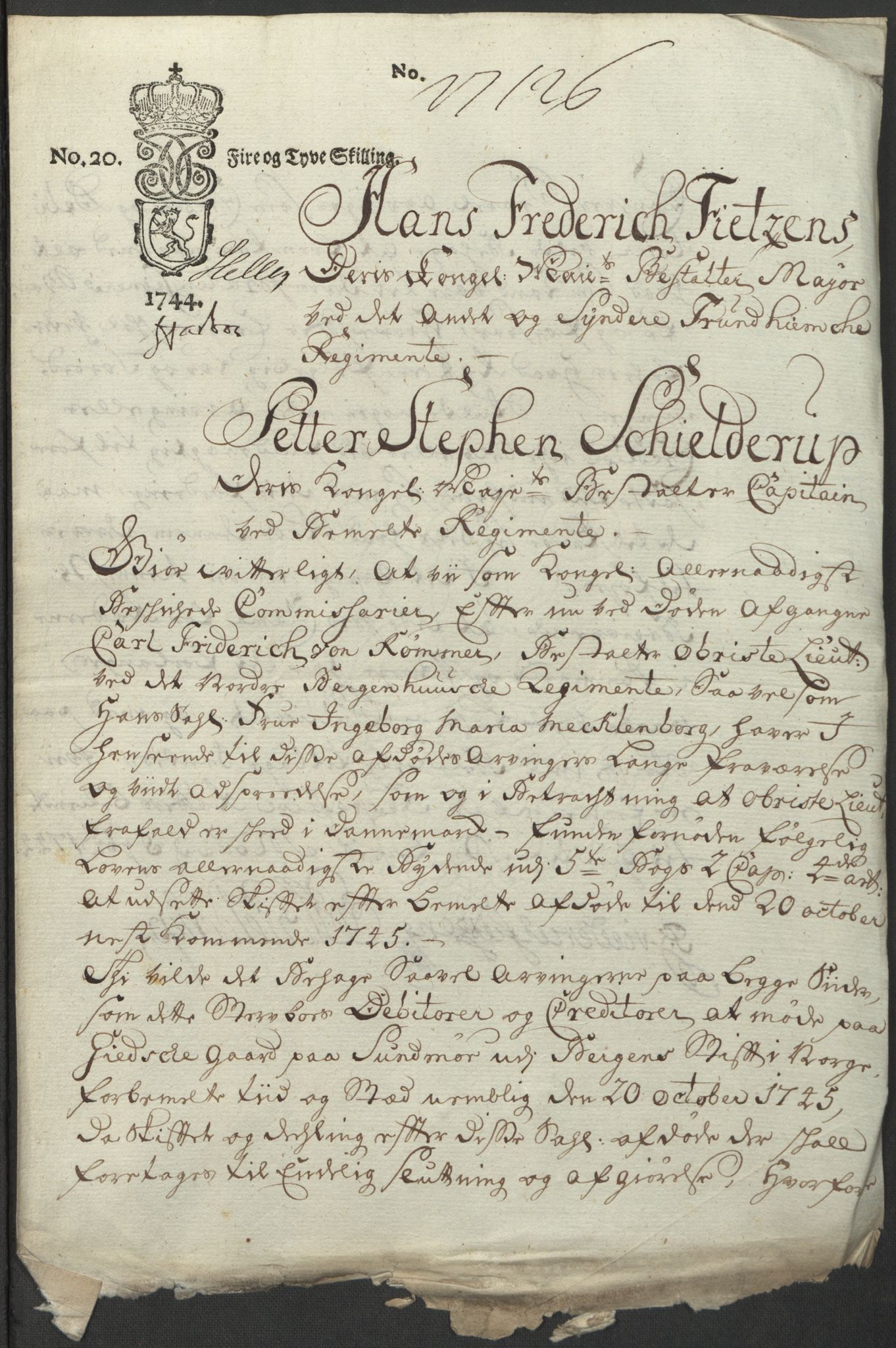 Forsvaret, Generalauditøren, RA/RAFA-1772/F/Fj/Fja/L0028b: --, 1744-1754, s. 407