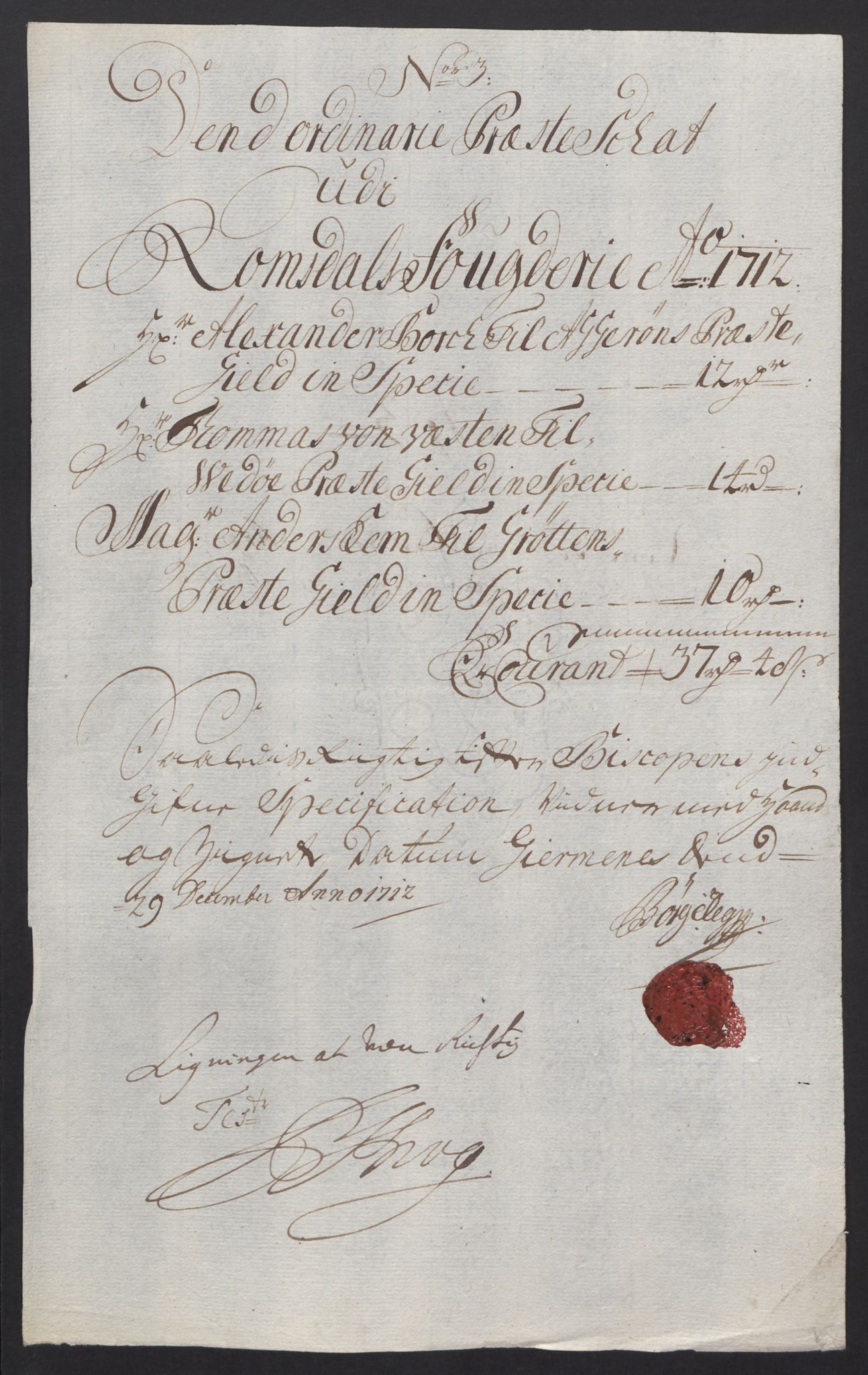 Rentekammeret inntil 1814, Reviderte regnskaper, Fogderegnskap, AV/RA-EA-4092/R55/L3661: Fogderegnskap Romsdal, 1712, s. 80