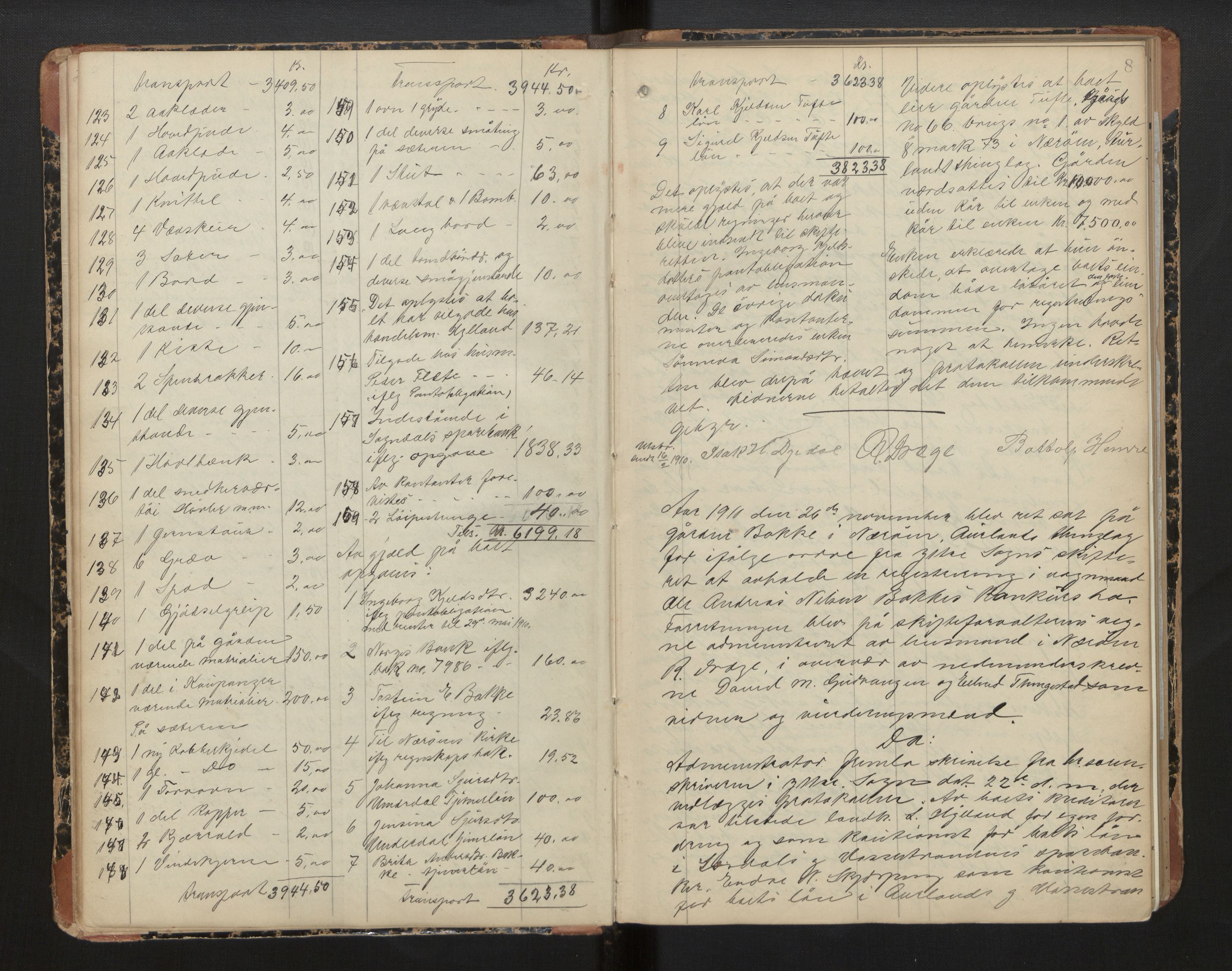 Lensmannen i Aurland, AV/SAB-A-26401/0006/L0007: Registreringsprotokoll, 1908-1938, s. 7b-8a
