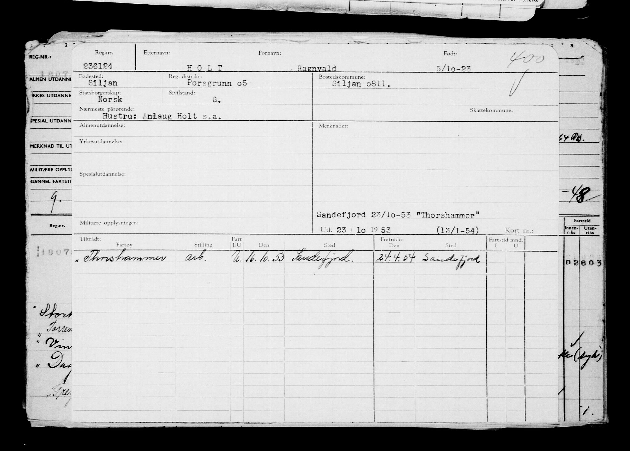 Direktoratet for sjømenn, AV/RA-S-3545/G/Gb/L0223: Hovedkort, 1923, s. 622