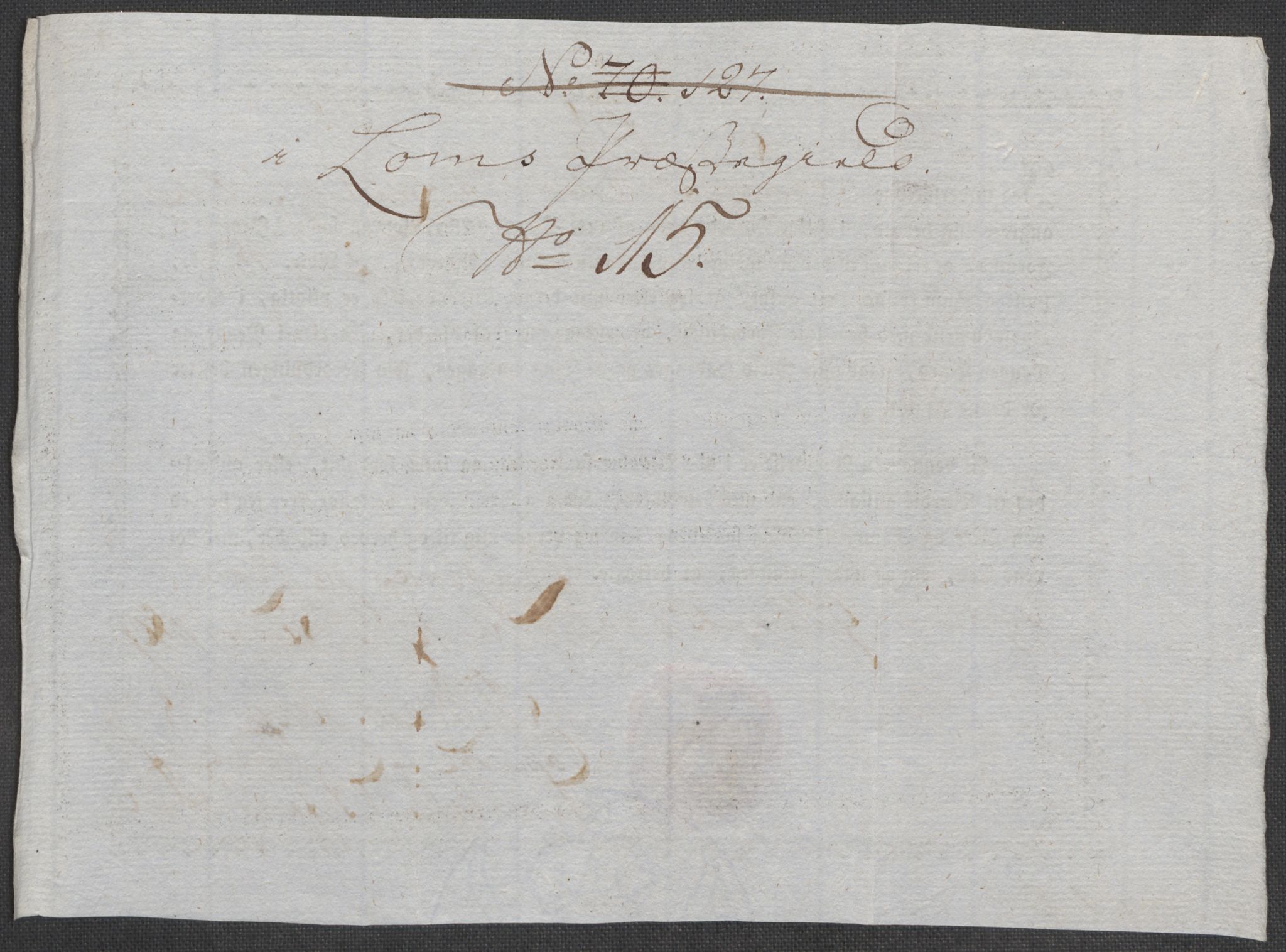 Rentekammeret inntil 1814, Reviderte regnskaper, Mindre regnskaper, AV/RA-EA-4068/Rf/Rfe/L0010: Fosen fogderi, Gudbrandsdalen fogderi, 1789, s. 182