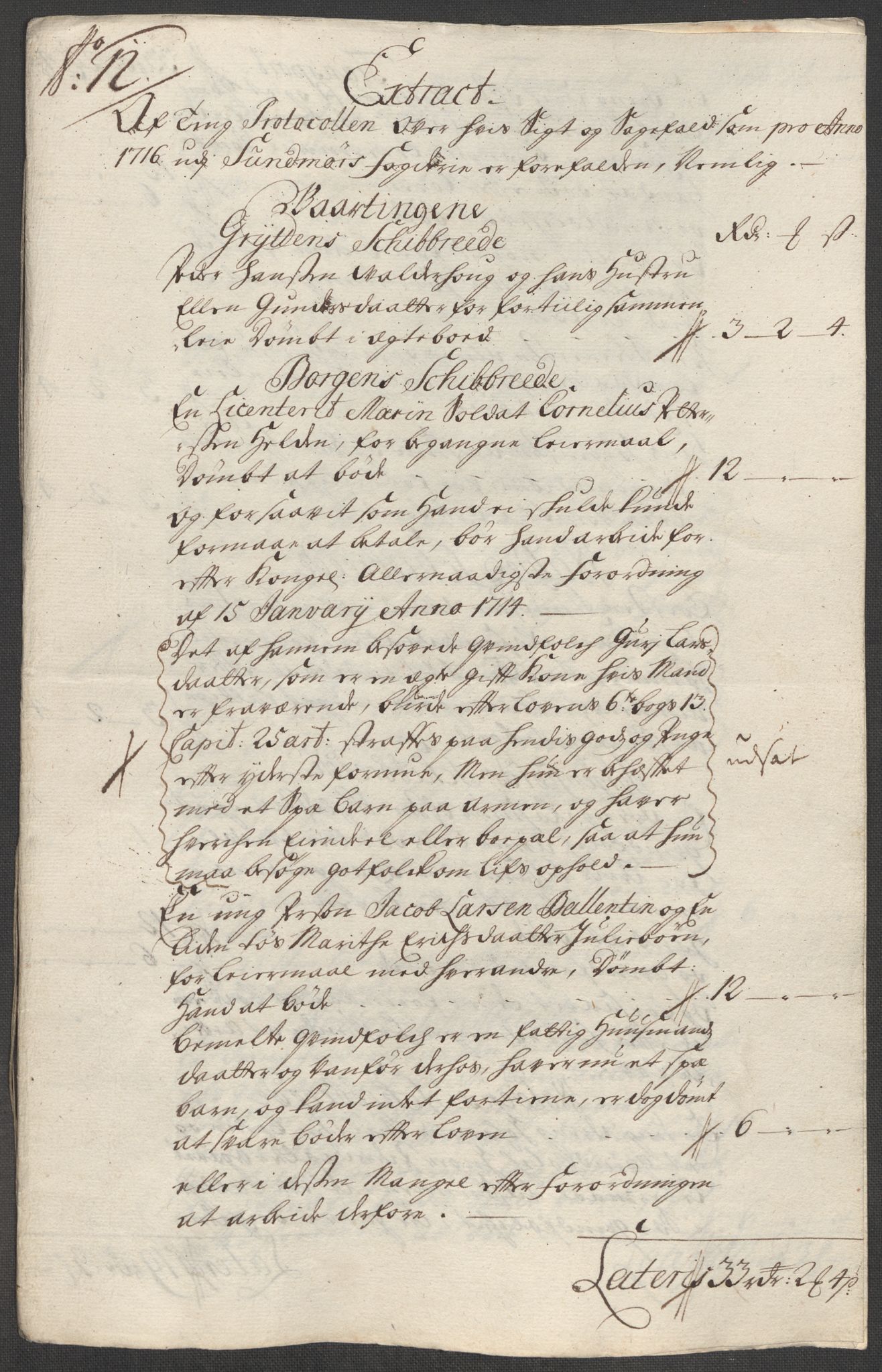 Rentekammeret inntil 1814, Reviderte regnskaper, Fogderegnskap, AV/RA-EA-4092/R54/L3568: Fogderegnskap Sunnmøre, 1716, s. 88