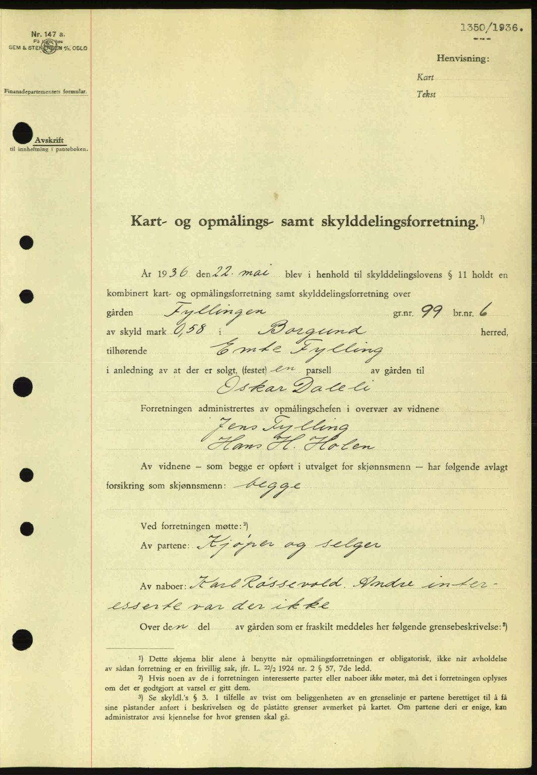 Nordre Sunnmøre sorenskriveri, SAT/A-0006/1/2/2C/2Ca: Pantebok nr. A2, 1936-1937, Dagboknr: 1350/1936