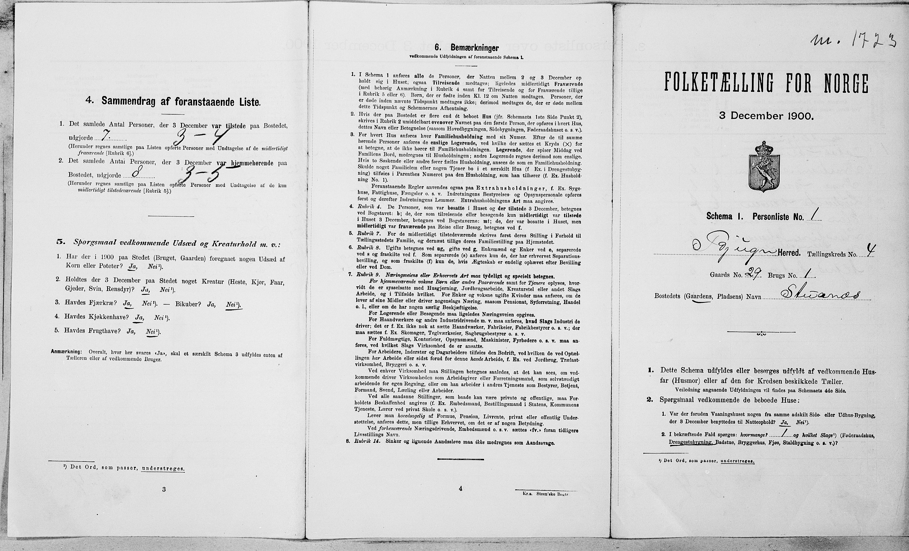 SAT, Folketelling 1900 for 1627 Bjugn herred, 1900, s. 314
