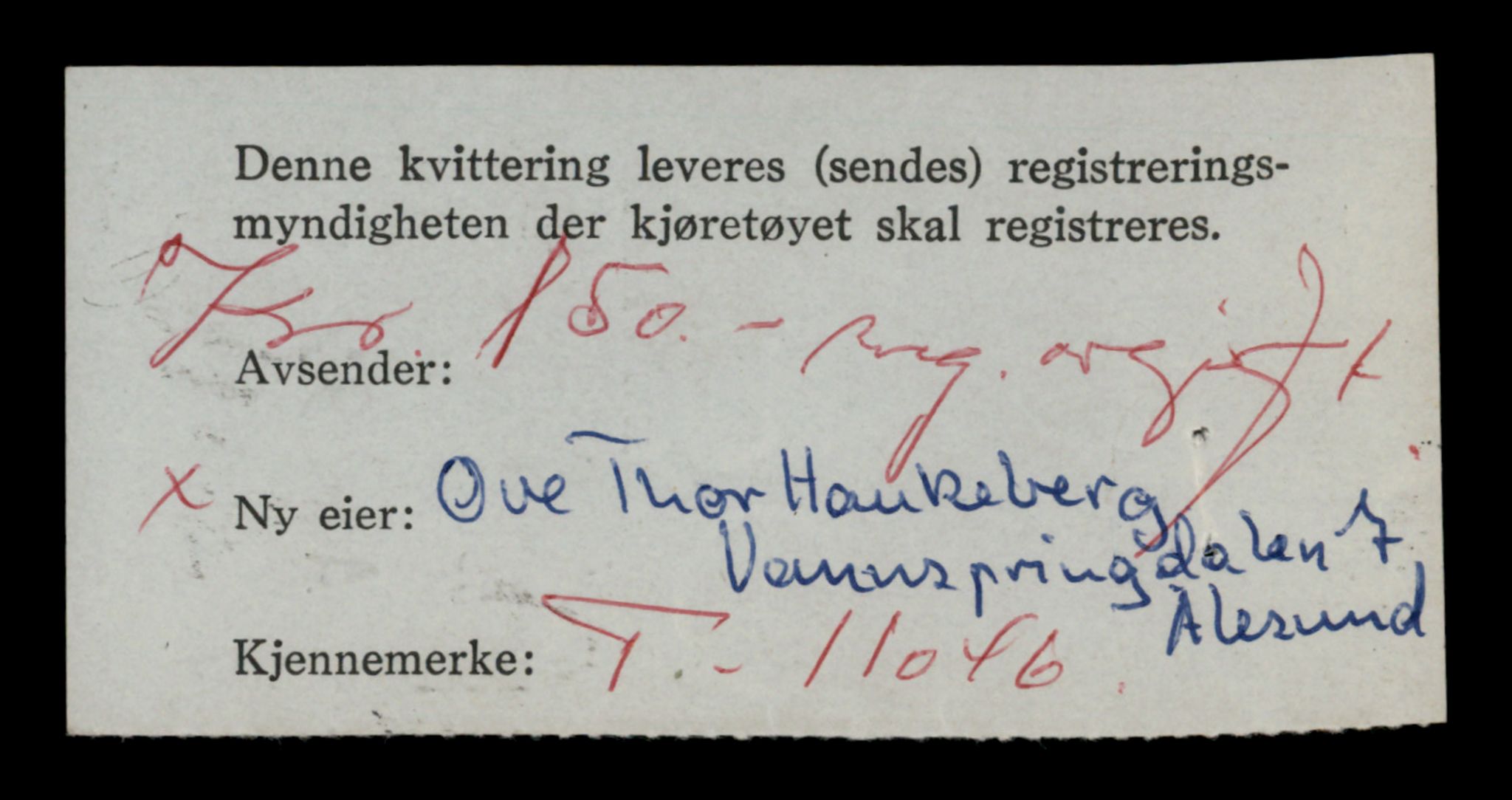 Møre og Romsdal vegkontor - Ålesund trafikkstasjon, SAT/A-4099/F/Fe/L0026: Registreringskort for kjøretøy T 11046 - T 11160, 1927-1998, s. 20