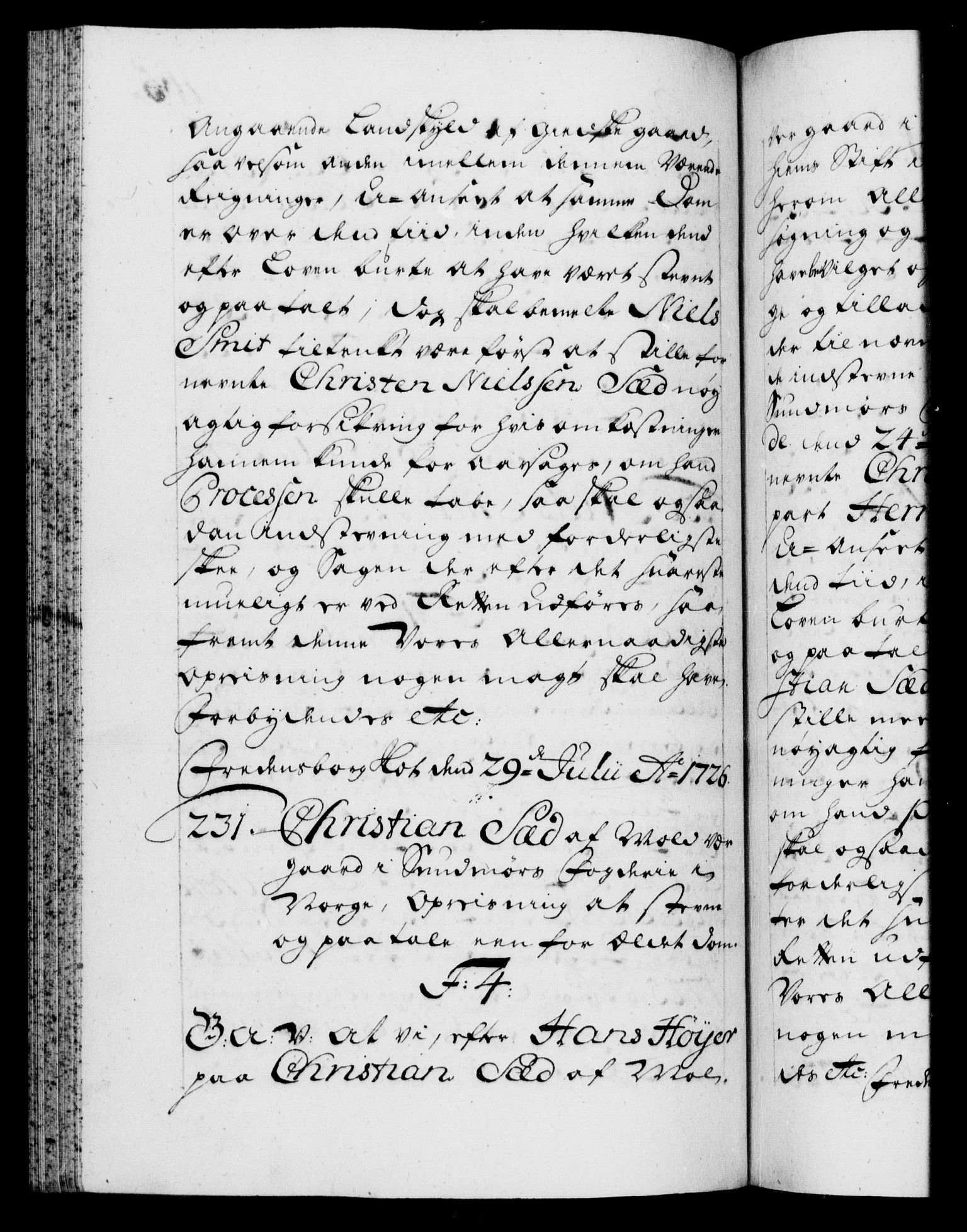 Danske Kanselli 1572-1799, RA/EA-3023/F/Fc/Fca/Fcaa/L0025: Norske registre, 1726-1728, s. 165b