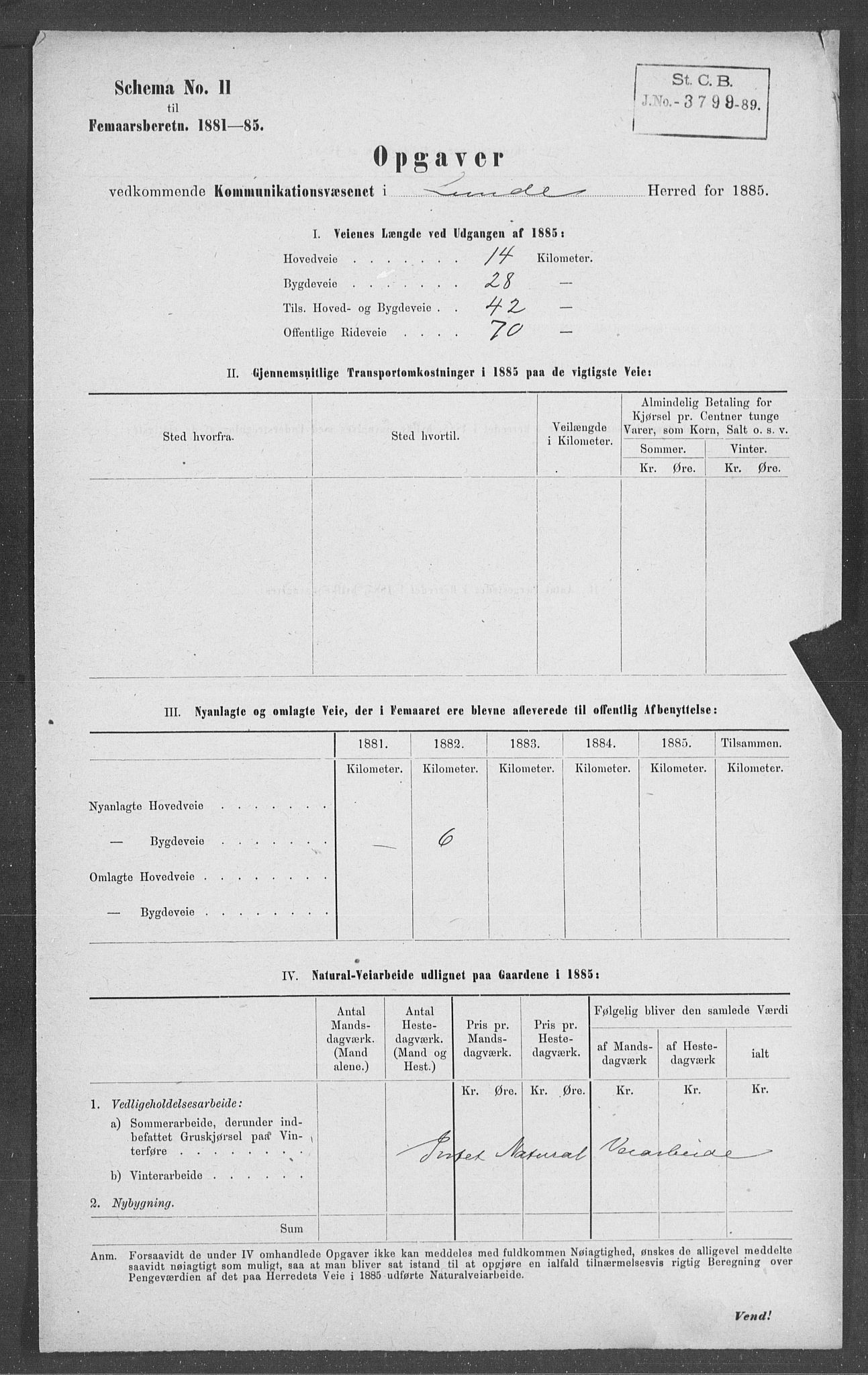 Statistisk sentralbyrå, Næringsøkonomiske emner, Generelt - Amtmennenes femårsberetninger, RA/S-2233/F/Fa/L0062: --, 1881-1885, s. 2