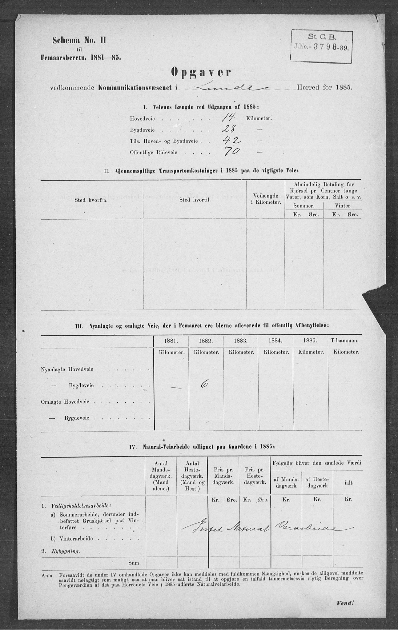 Statistisk sentralbyrå, Næringsøkonomiske emner, Generelt - Amtmennenes femårsberetninger, AV/RA-S-2233/F/Fa/L0062: --, 1881-1885, s. 2