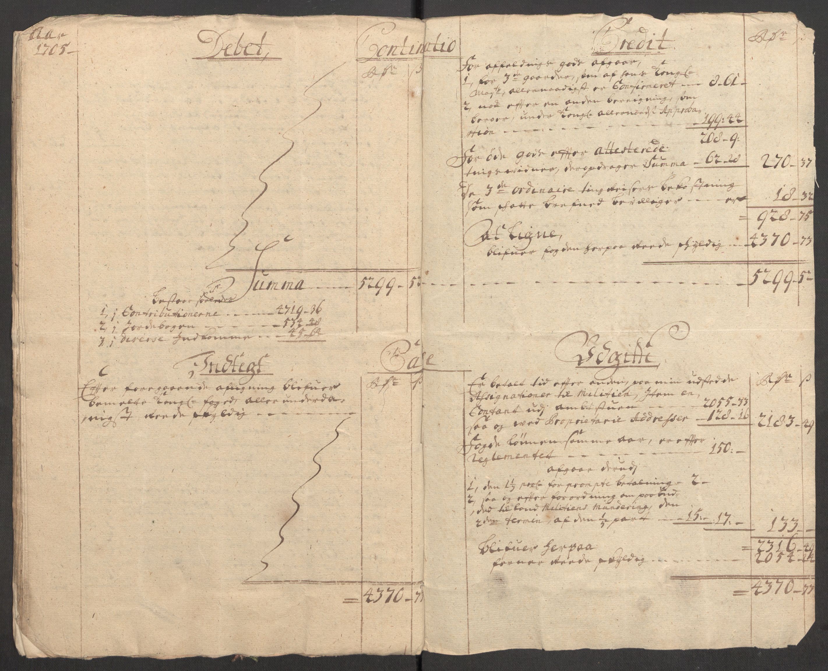 Rentekammeret inntil 1814, Reviderte regnskaper, Fogderegnskap, AV/RA-EA-4092/R57/L3856: Fogderegnskap Fosen, 1704-1705, s. 223