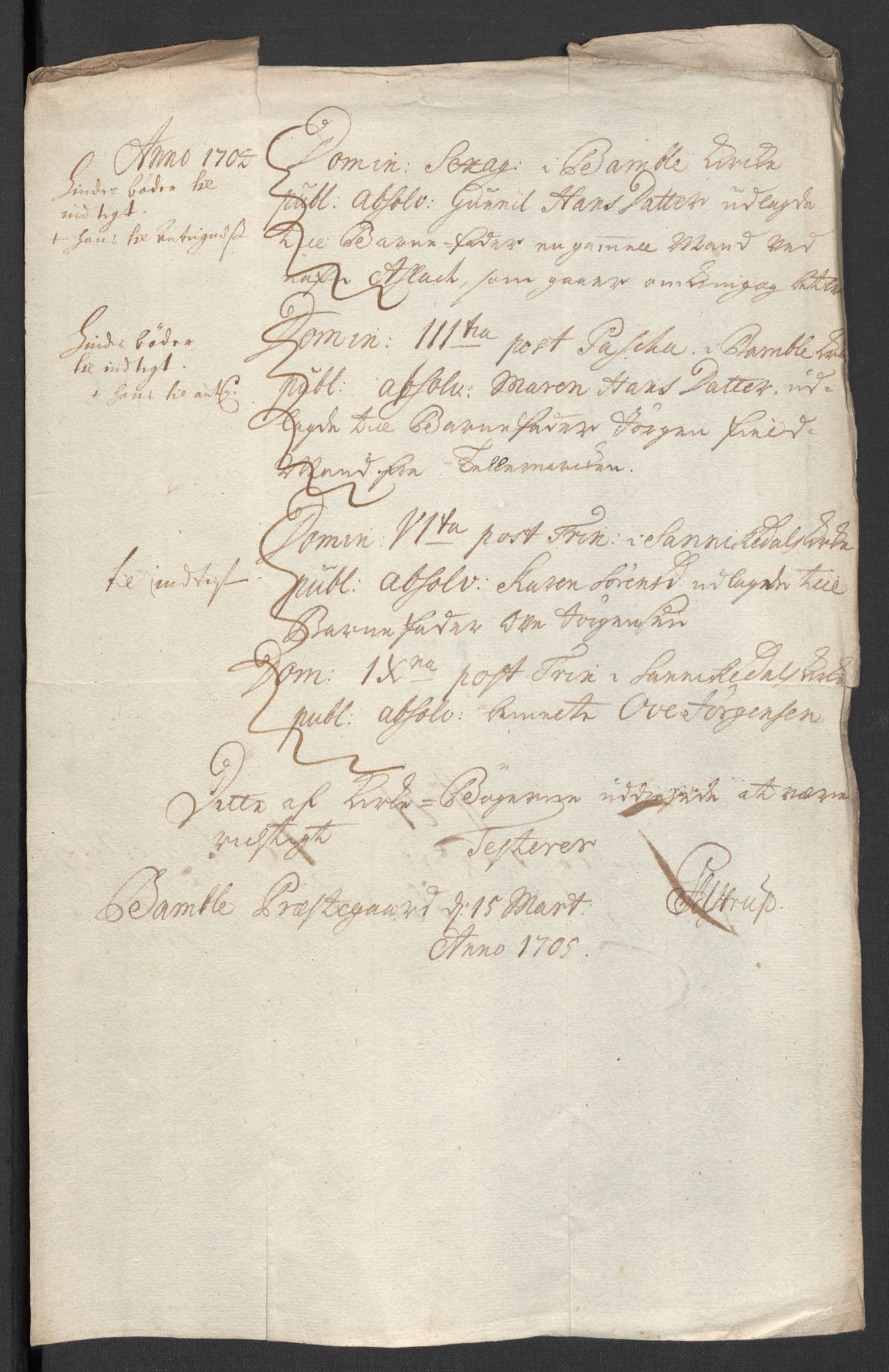 Rentekammeret inntil 1814, Reviderte regnskaper, Fogderegnskap, AV/RA-EA-4092/R36/L2112: Fogderegnskap Øvre og Nedre Telemark og Bamble, 1704, s. 47