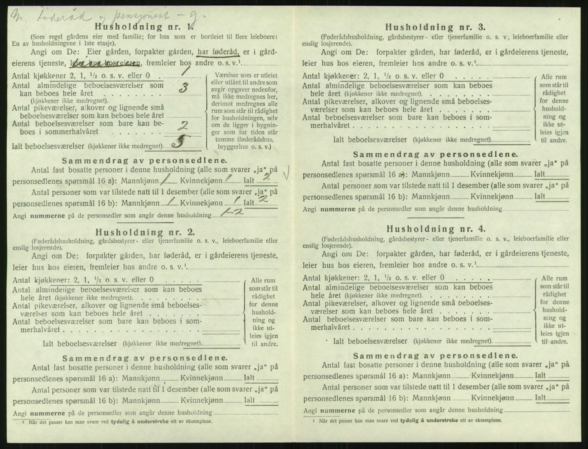 SAT, Folketelling 1920 for 1833 Mo herred, 1920, s. 1309