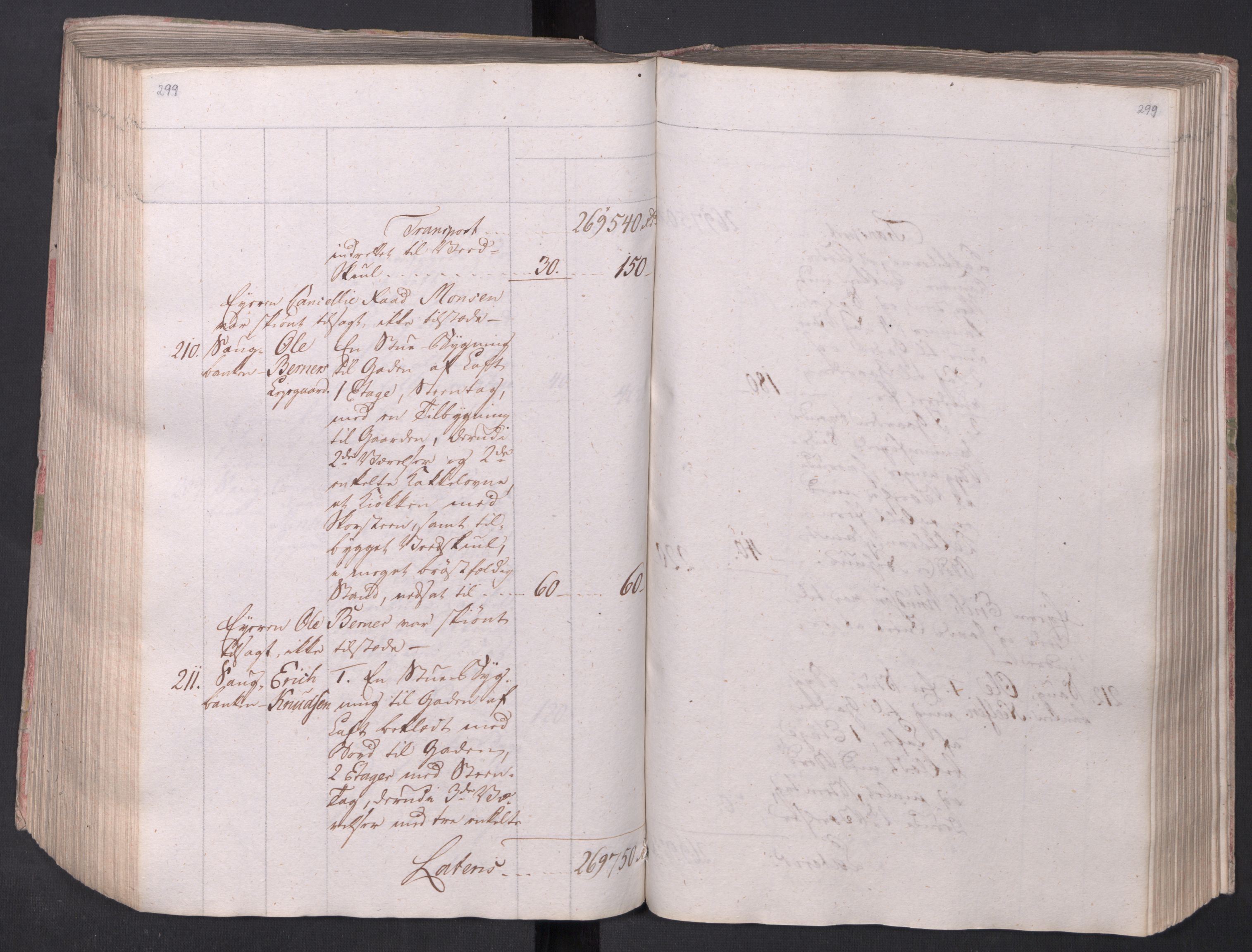 Kristiania stiftamt, AV/SAO-A-10386/I/Ia/L0015: Branntakster, 1797, s. 299