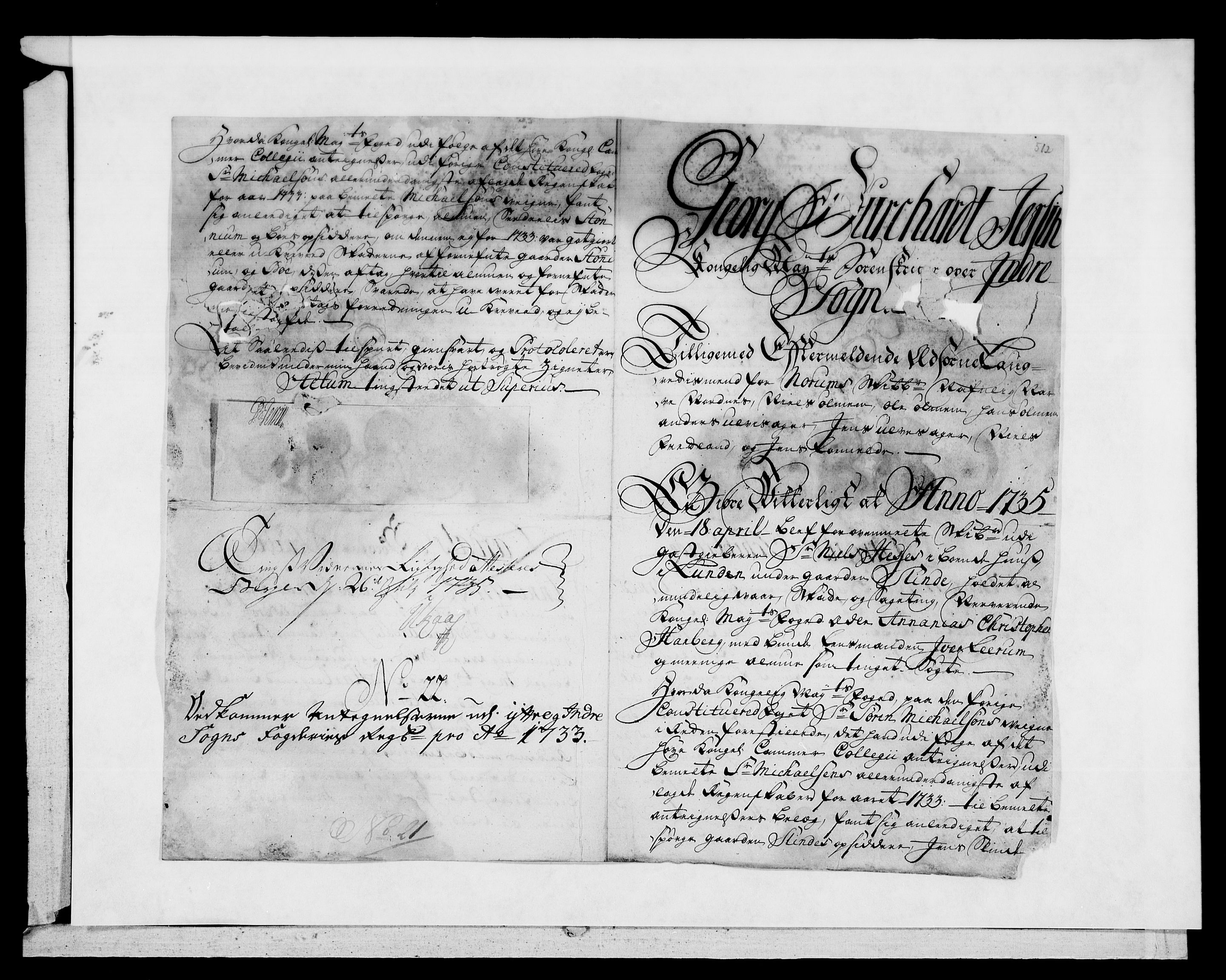Rentekammeret inntil 1814, Reviderte regnskaper, Fogderegnskap, AV/RA-EA-4092/R52/L3337: Fogderegnskap Sogn, 1733, s. 465