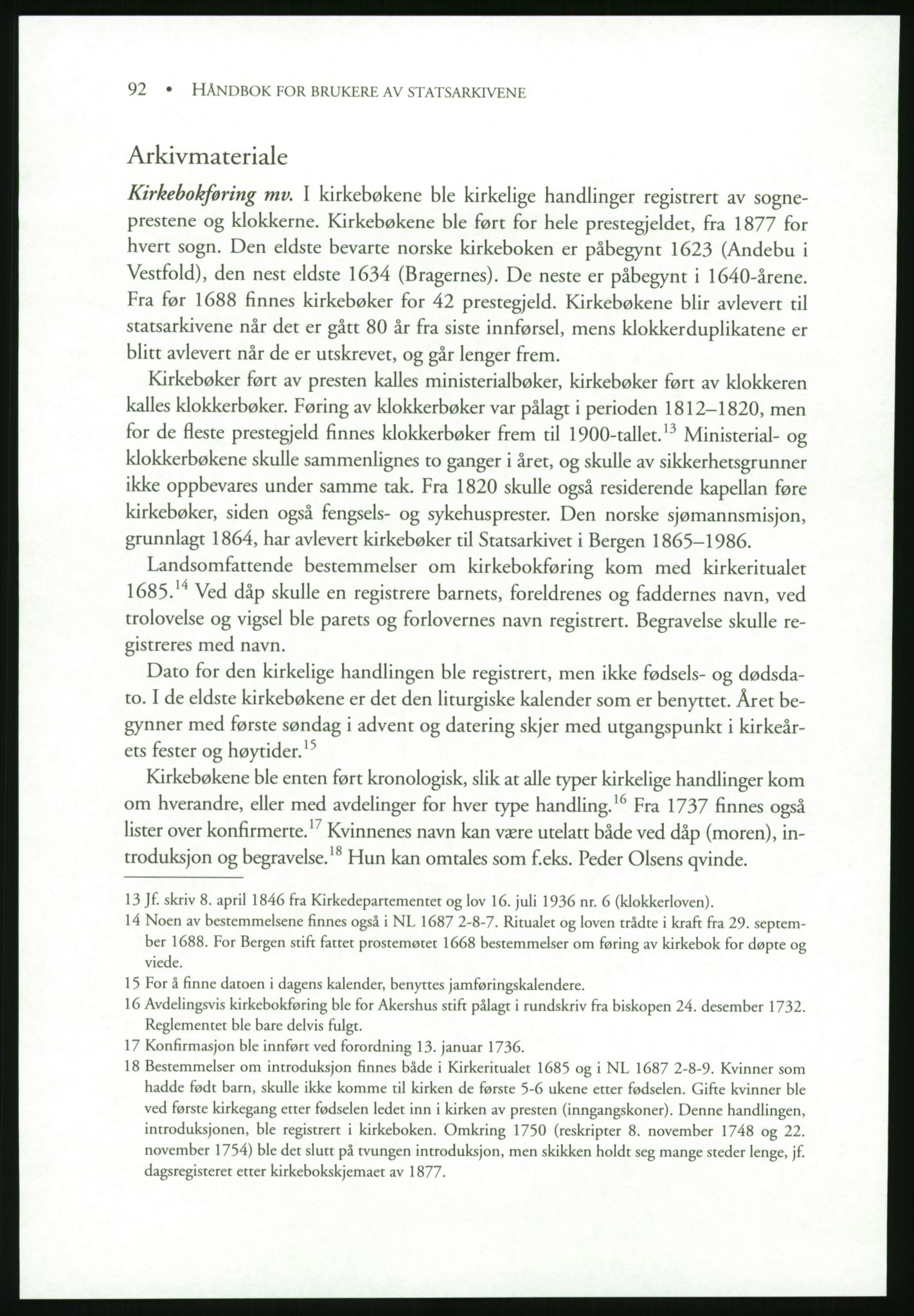 Publikasjoner utgitt av Arkivverket, PUBL/PUBL-001/B/0019: Liv Mykland: Håndbok for brukere av statsarkivene (2005), 2005, s. 92